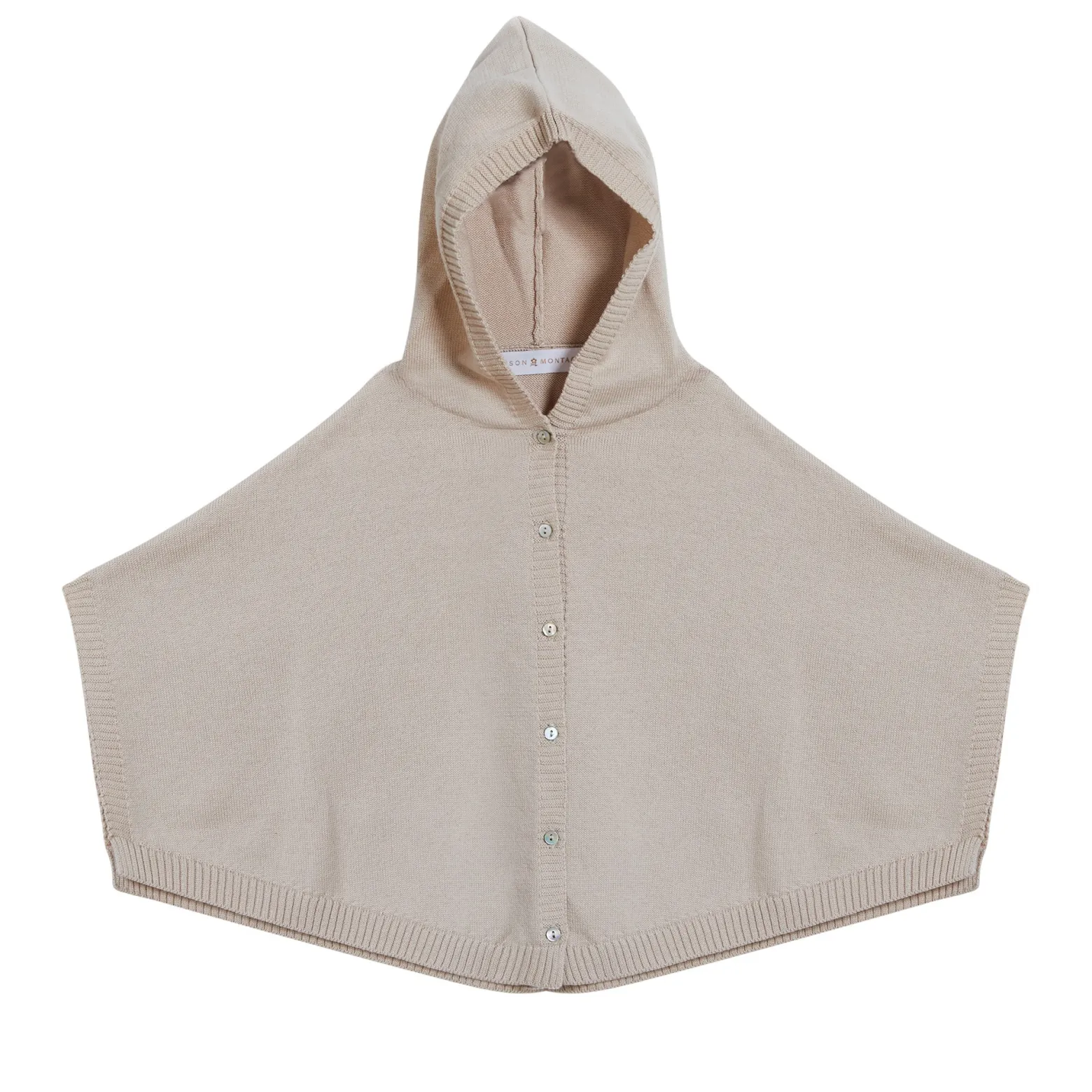 Montagut Baby poncho in 100% organic cotton - Flore