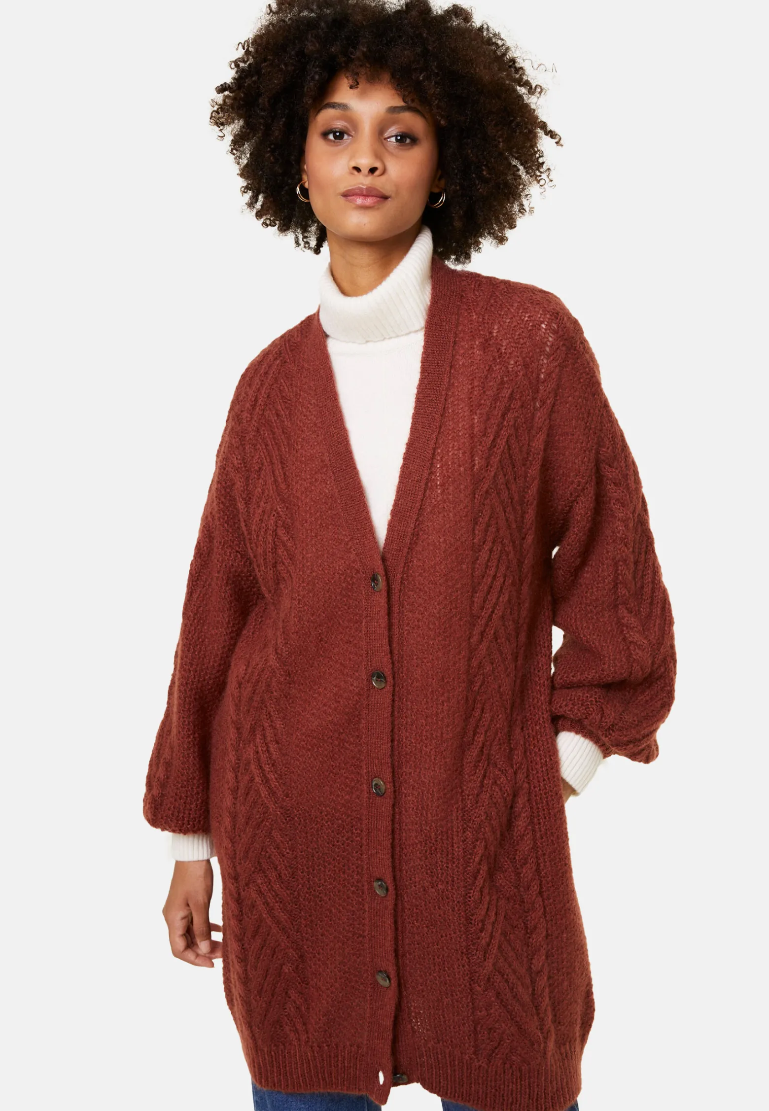 Montagut Balloon sleeve buttoned mohair coat - Galilee