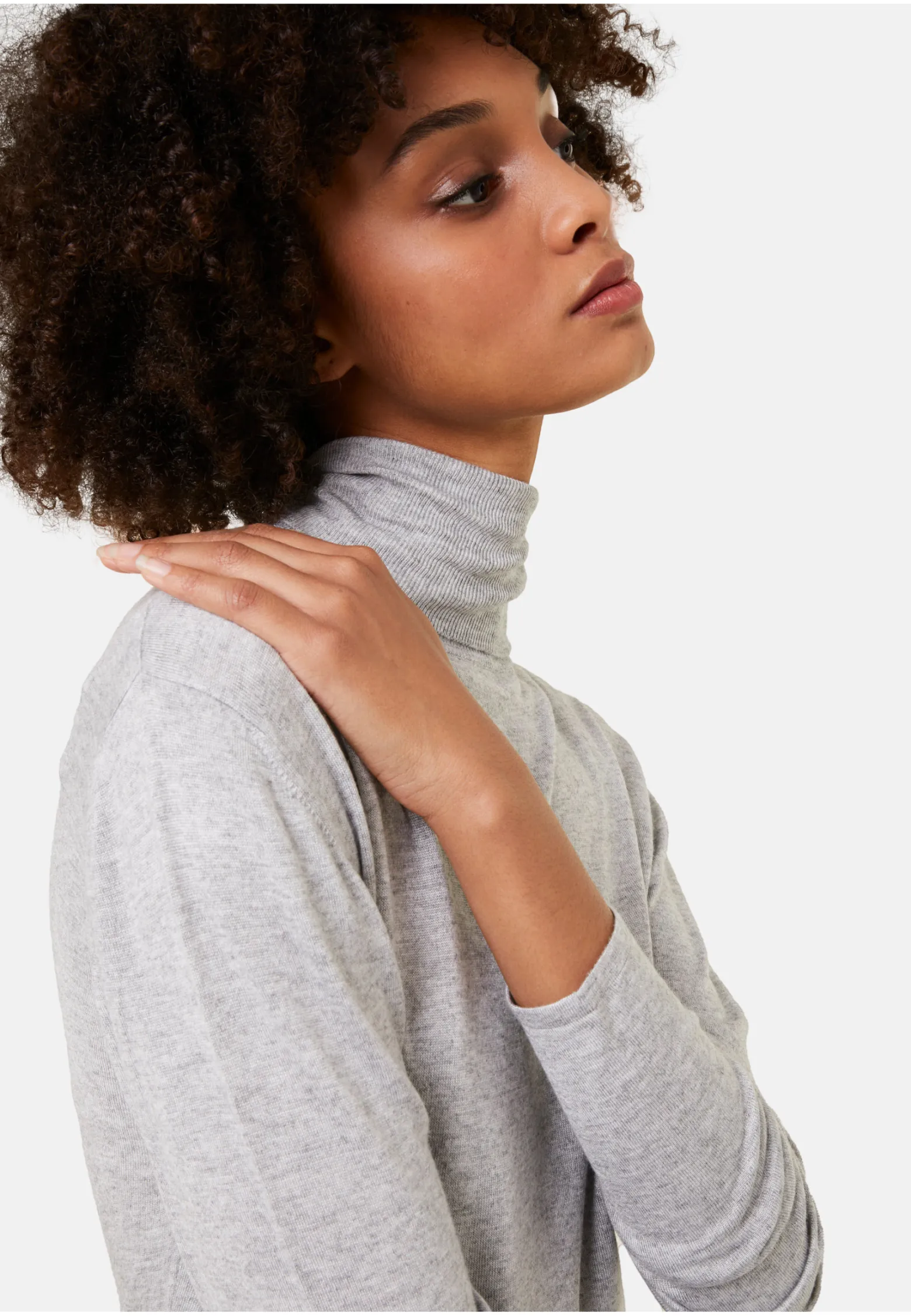 Montagut Bamboo cashmere turtleneck t-shirt - Aéris
