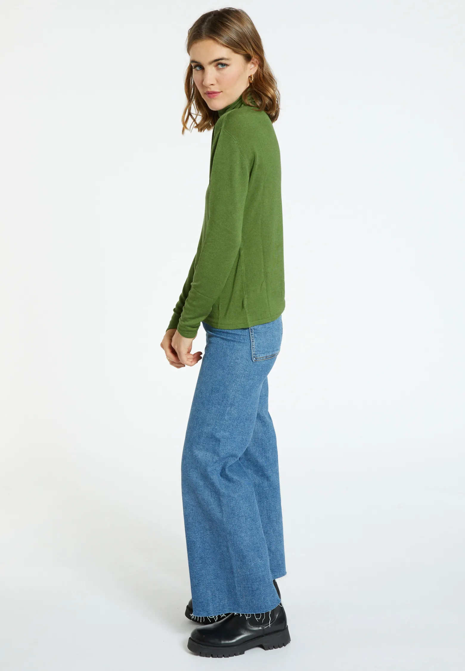Montagut Bamboo cashmere turtleneck t-shirt - Aéris