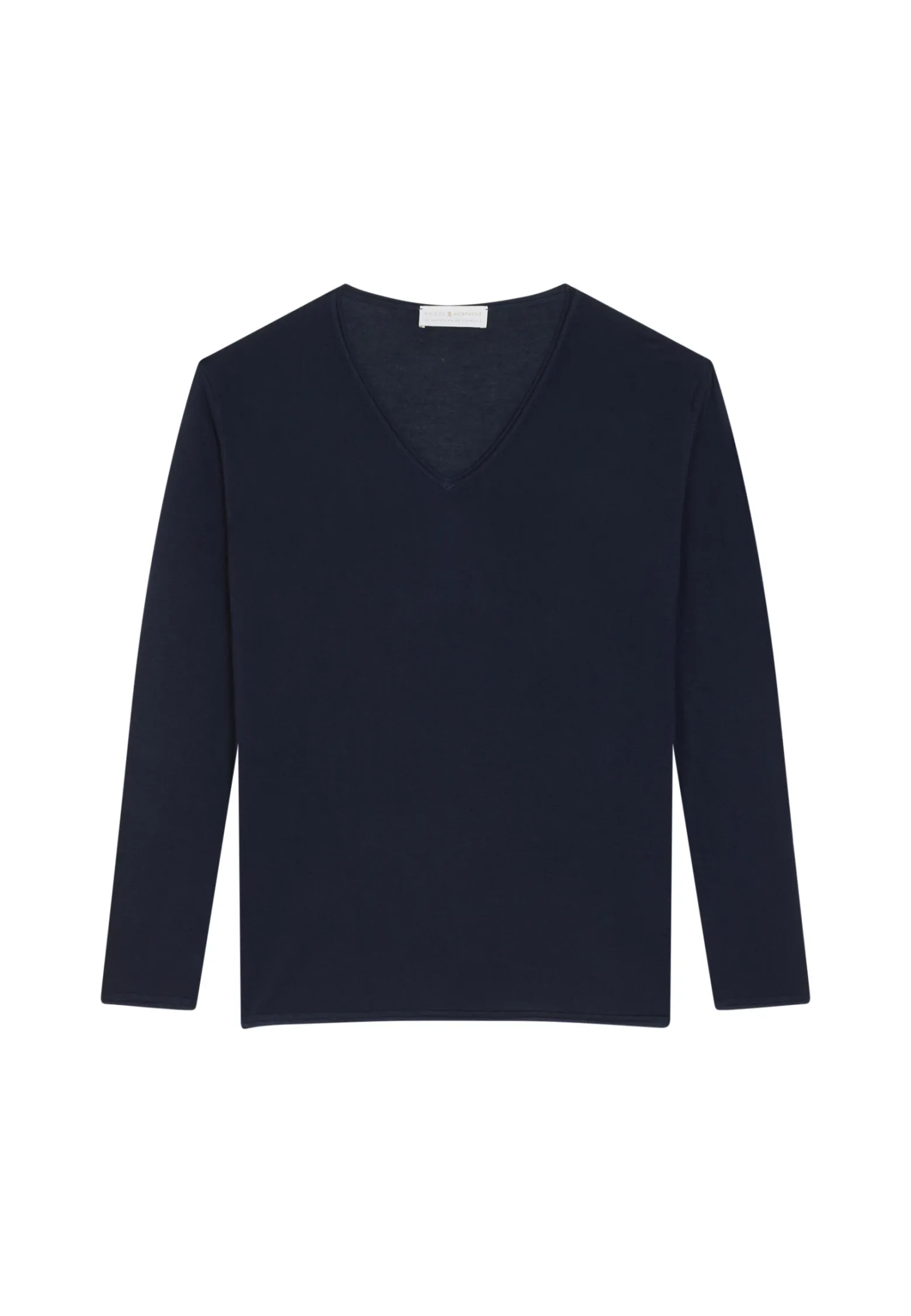 Montagut Bamboo cashmere V-neck T-shirt - Aeline