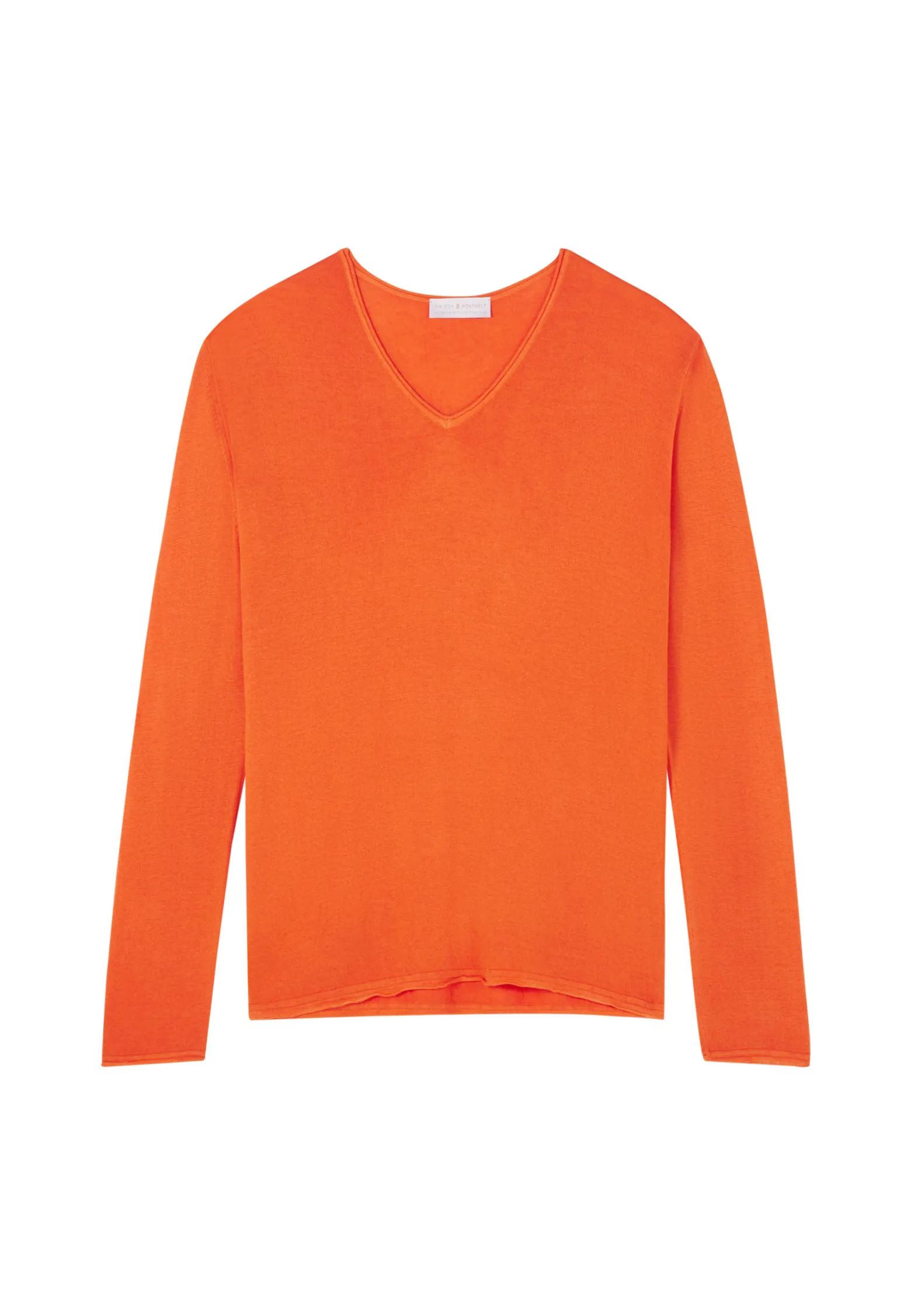 Montagut Bamboo cashmere V-neck T-shirt - Aeline