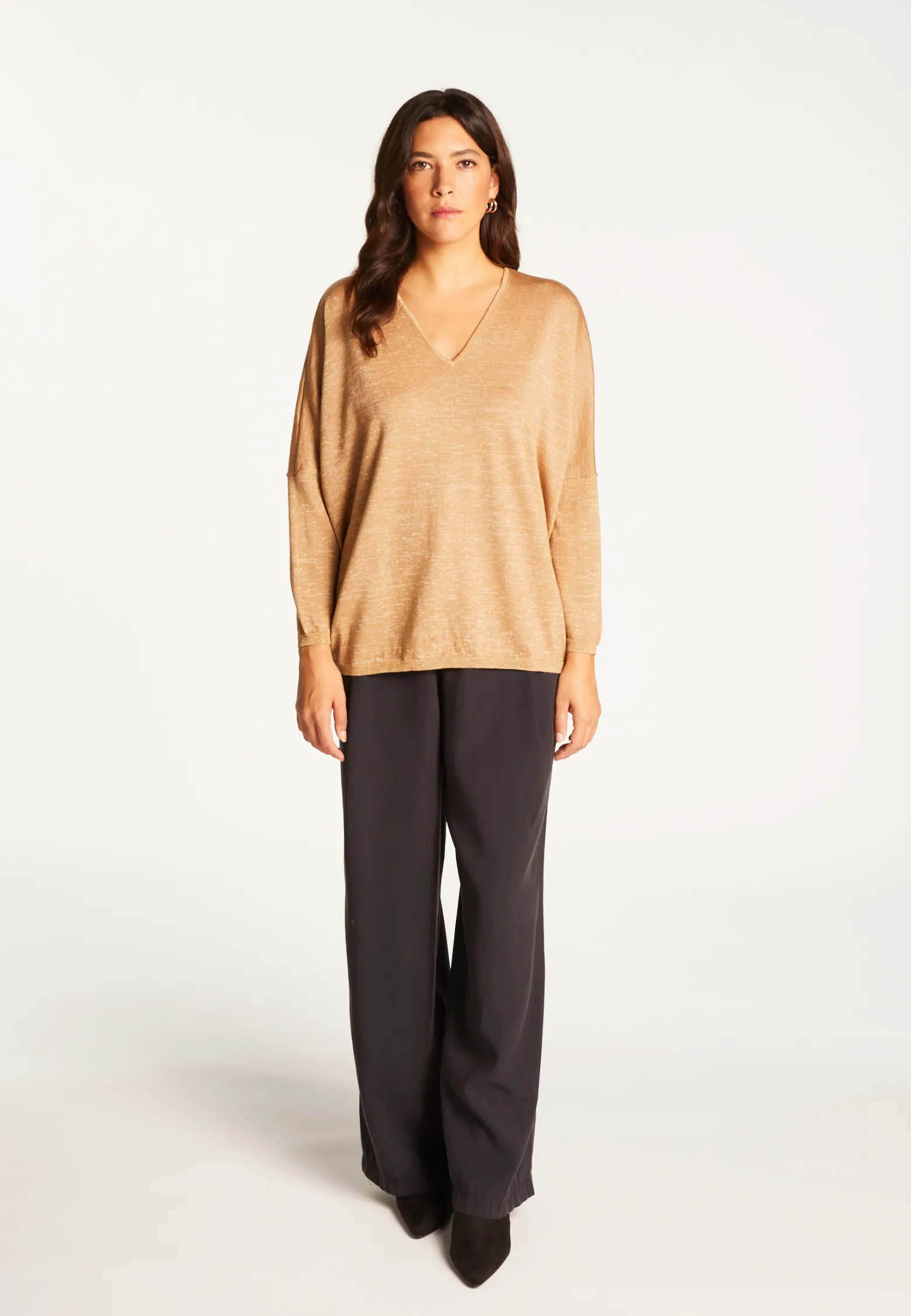 Montagut Batwing sleeve wool and lurex sweater - Boxe Lux
