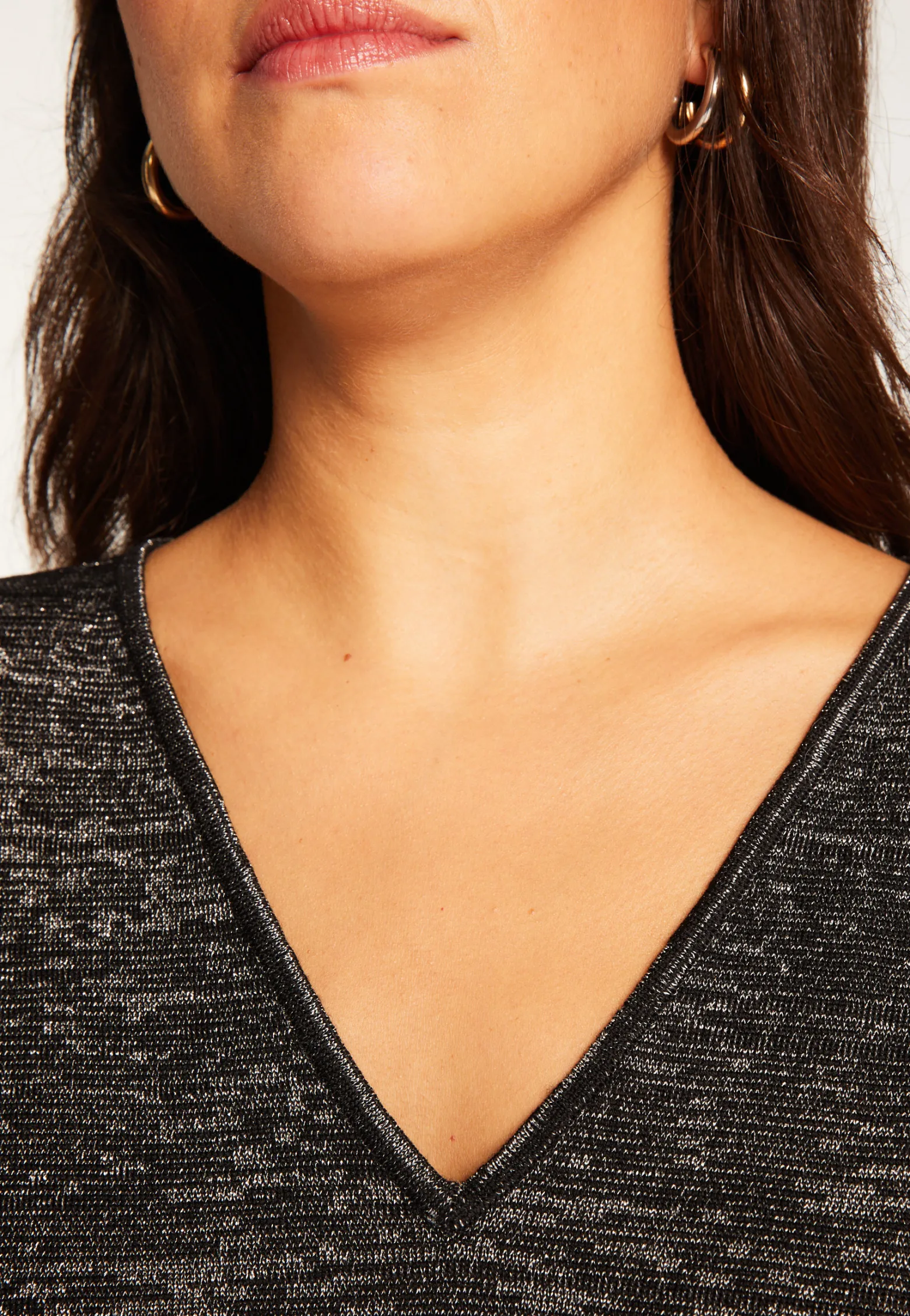 Montagut Batwing sleeve wool and lurex sweater - Boxe Lux