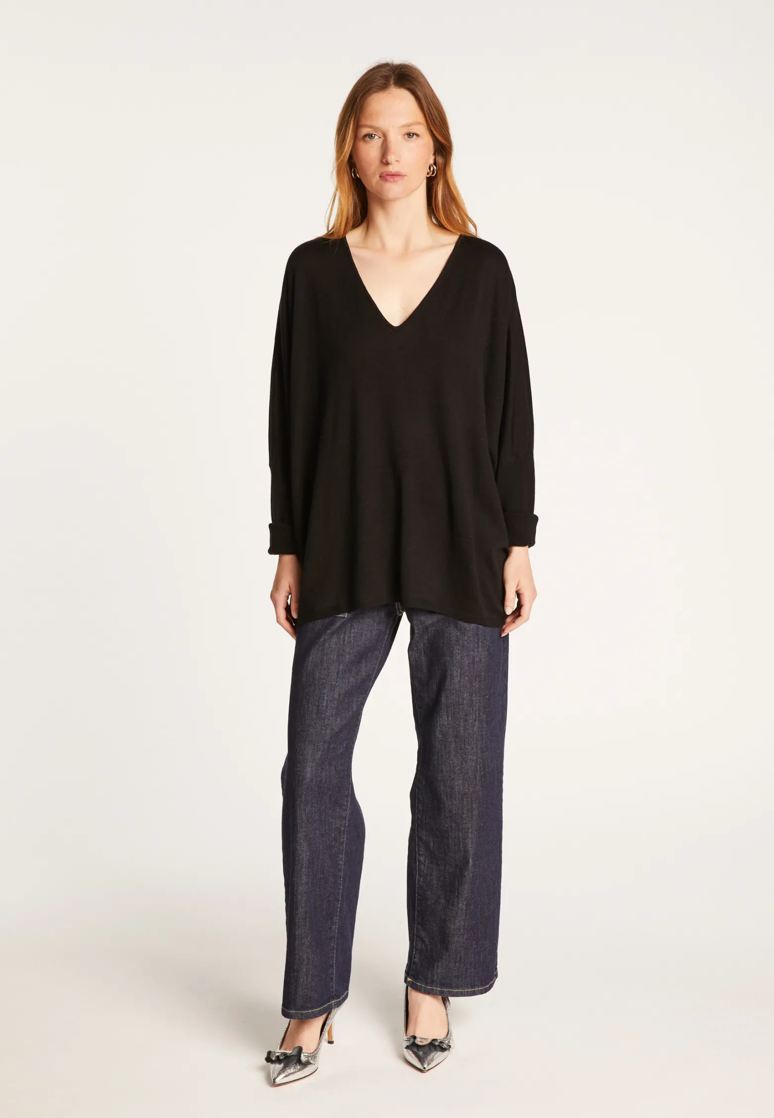 Montagut Batwing sleeve wool sweater - Boxe