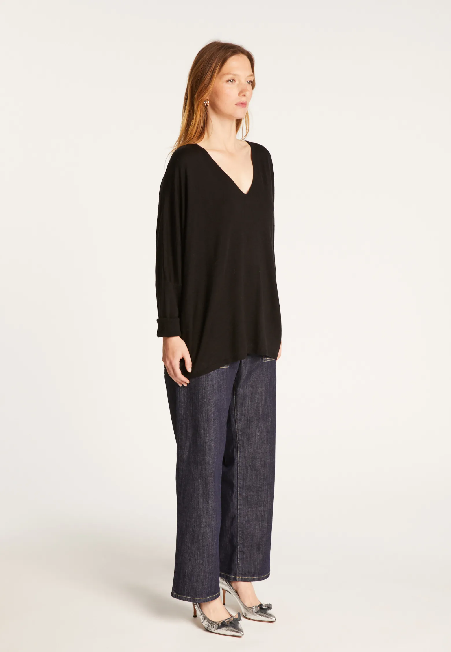 Montagut Batwing sleeve wool sweater - Boxe