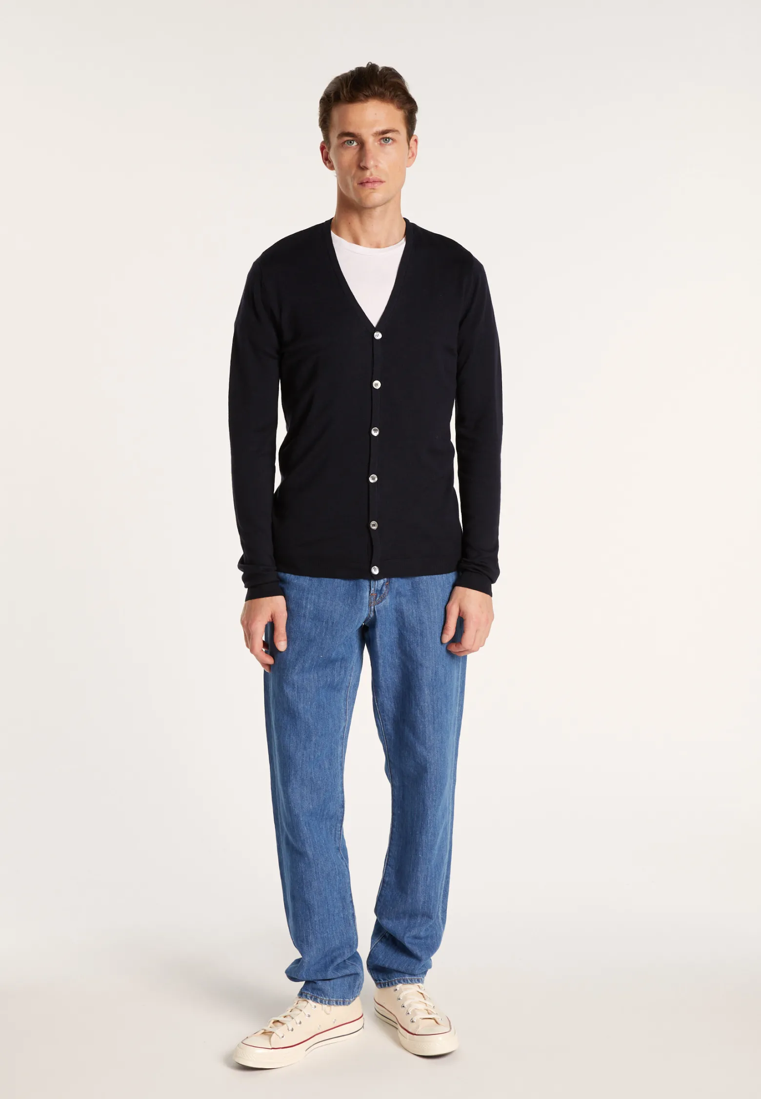 Montagut Button-down cardigan in merino wool - Etienne