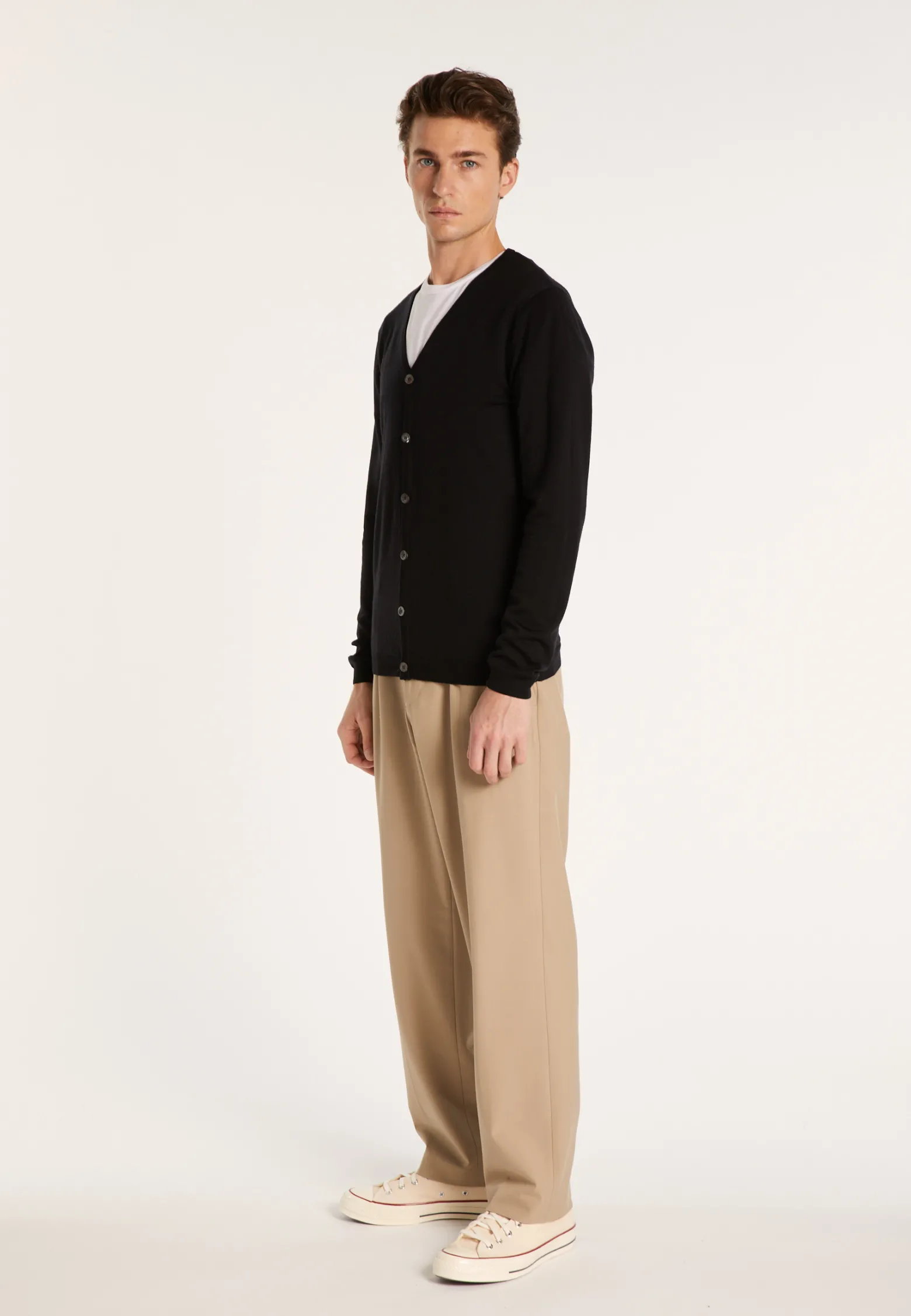 Montagut Button-down cardigan in merino wool - Etienne