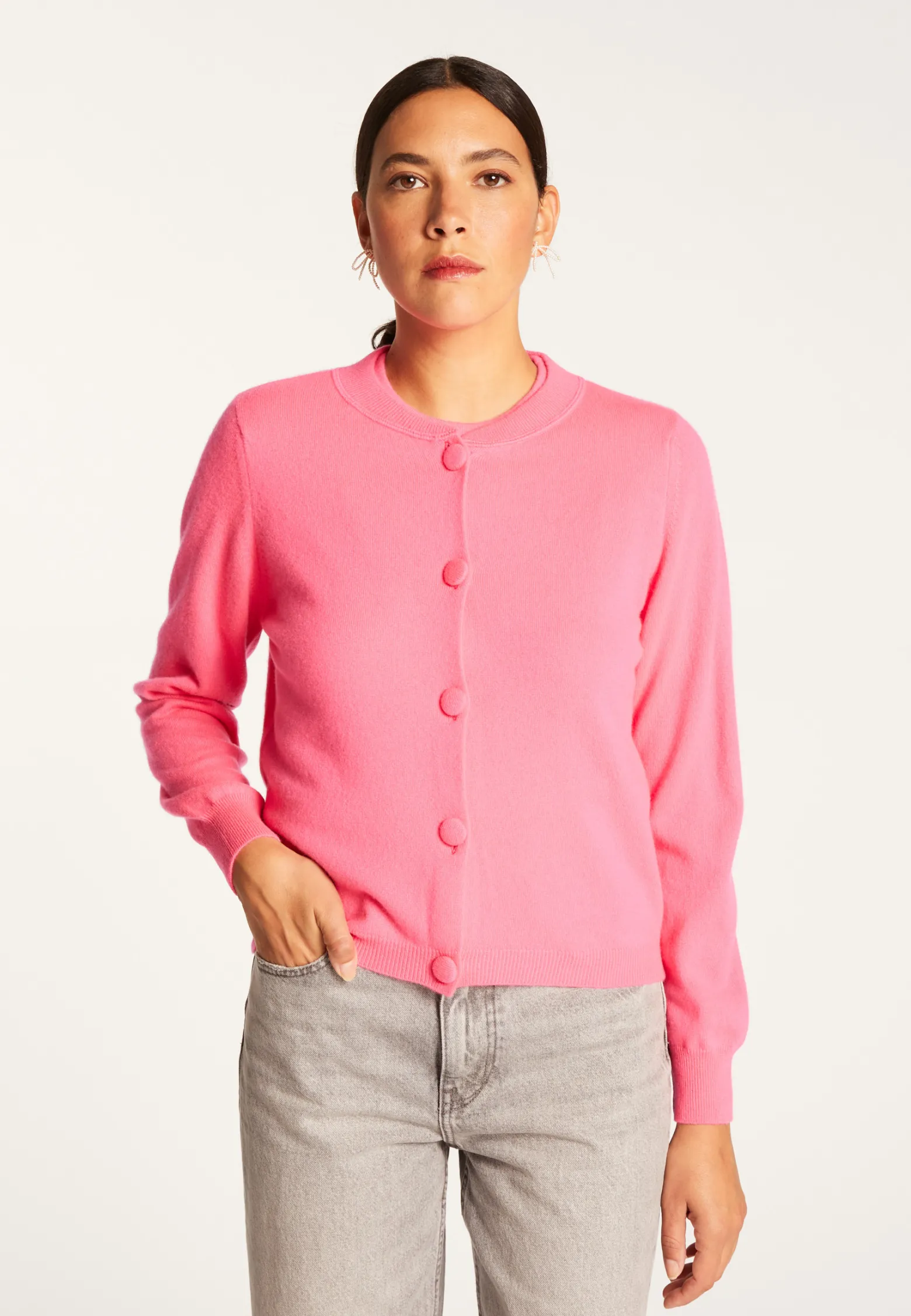 Montagut Buttoned cashmere cardigan - Aura
