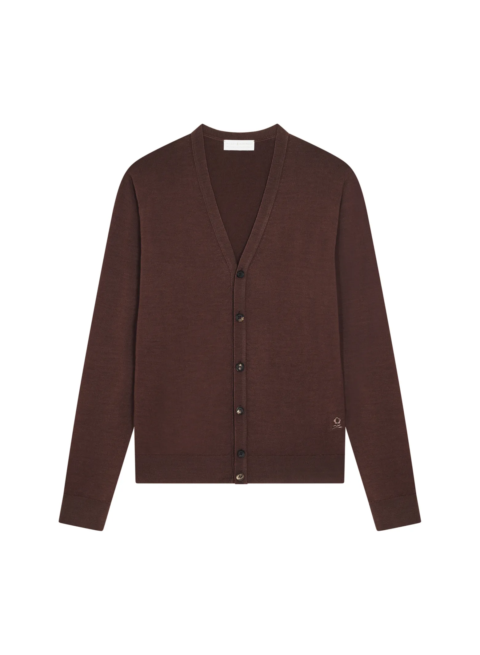 Montagut Buttoned vest with logo in merino wool - Etienne