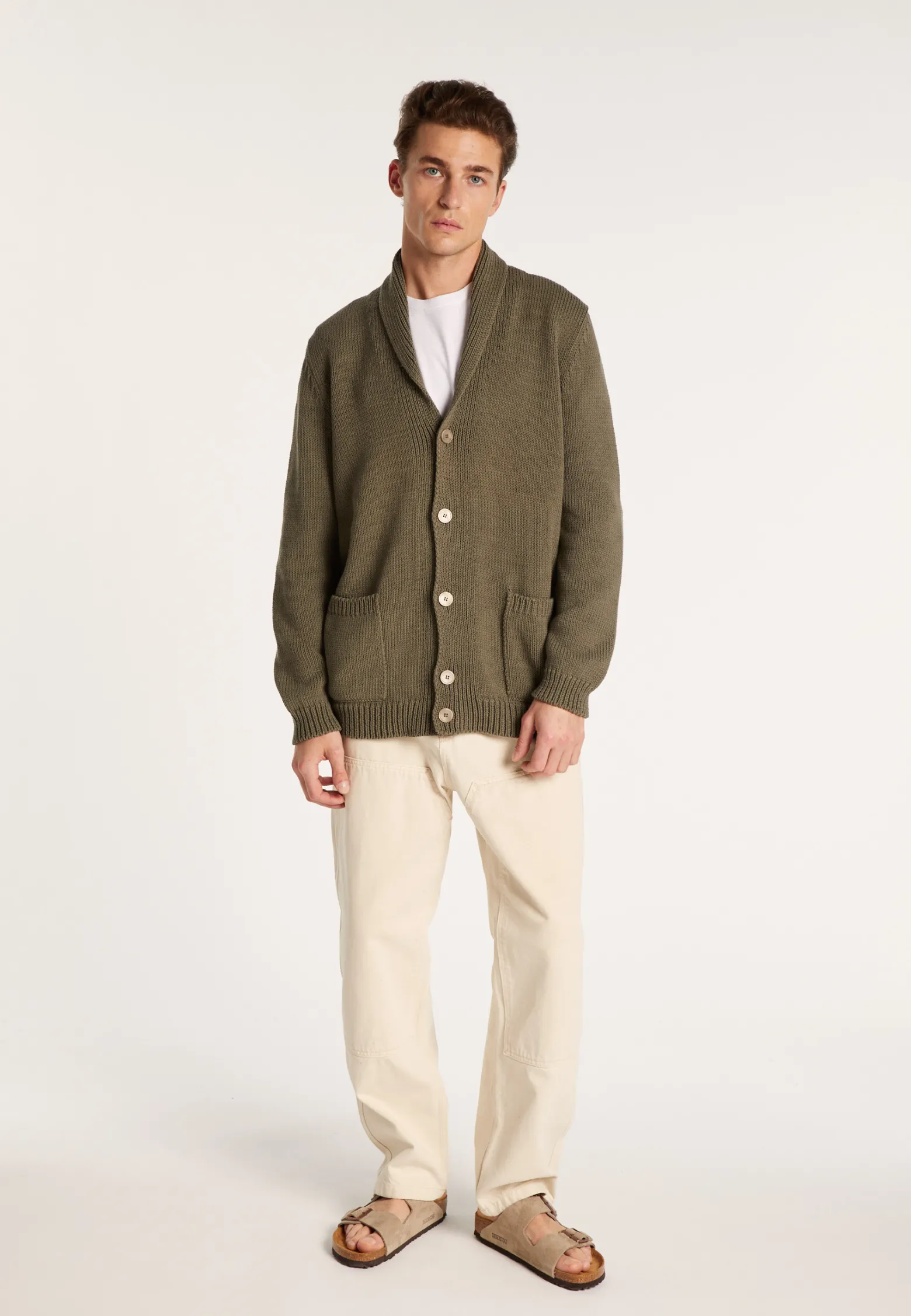 Montagut Button-up cotton cardigan - LUCY