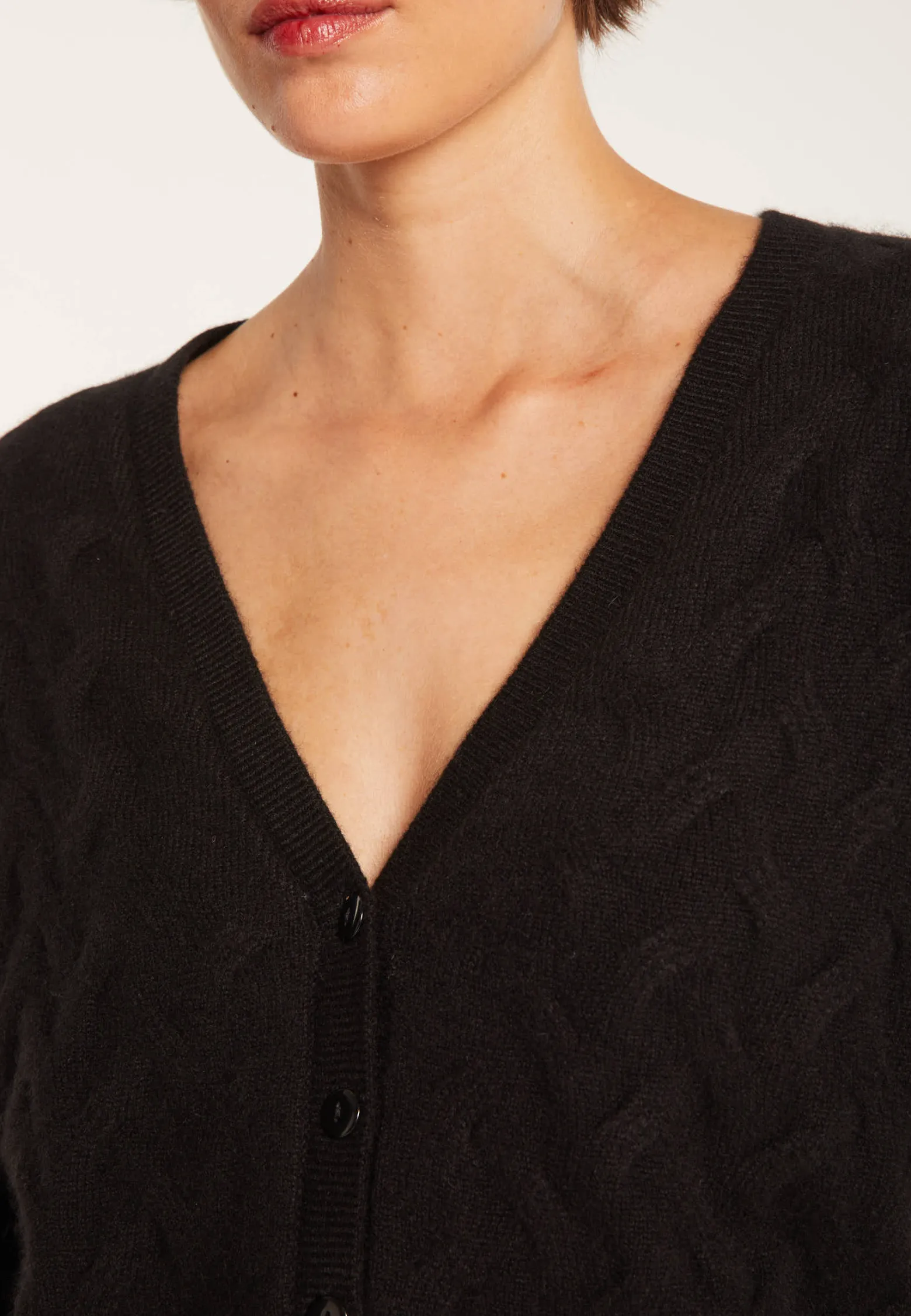 Montagut Cable-knit cashmere cardigan - Fiona
