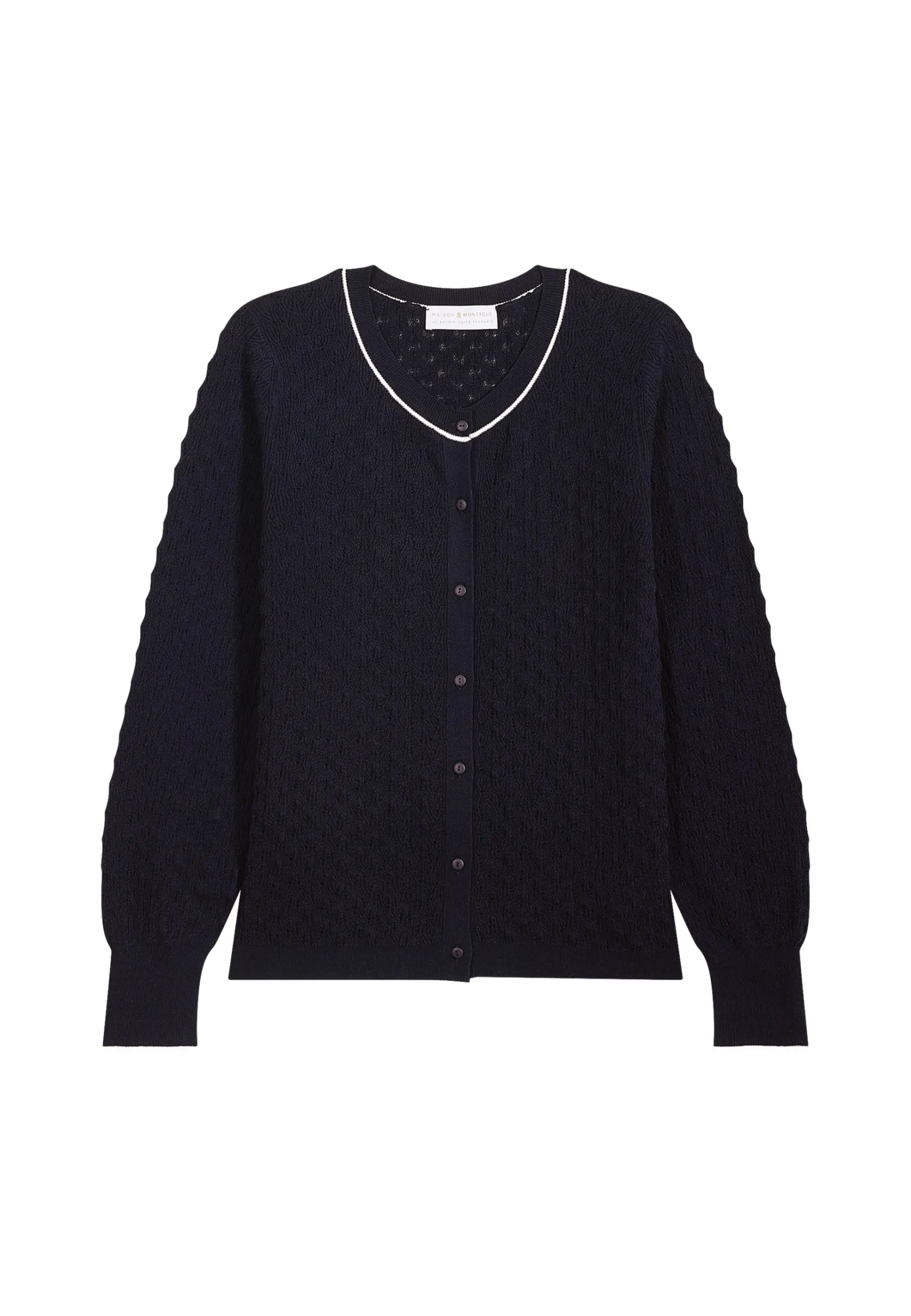 Montagut Cardigan in organic cotton - Lanaelle