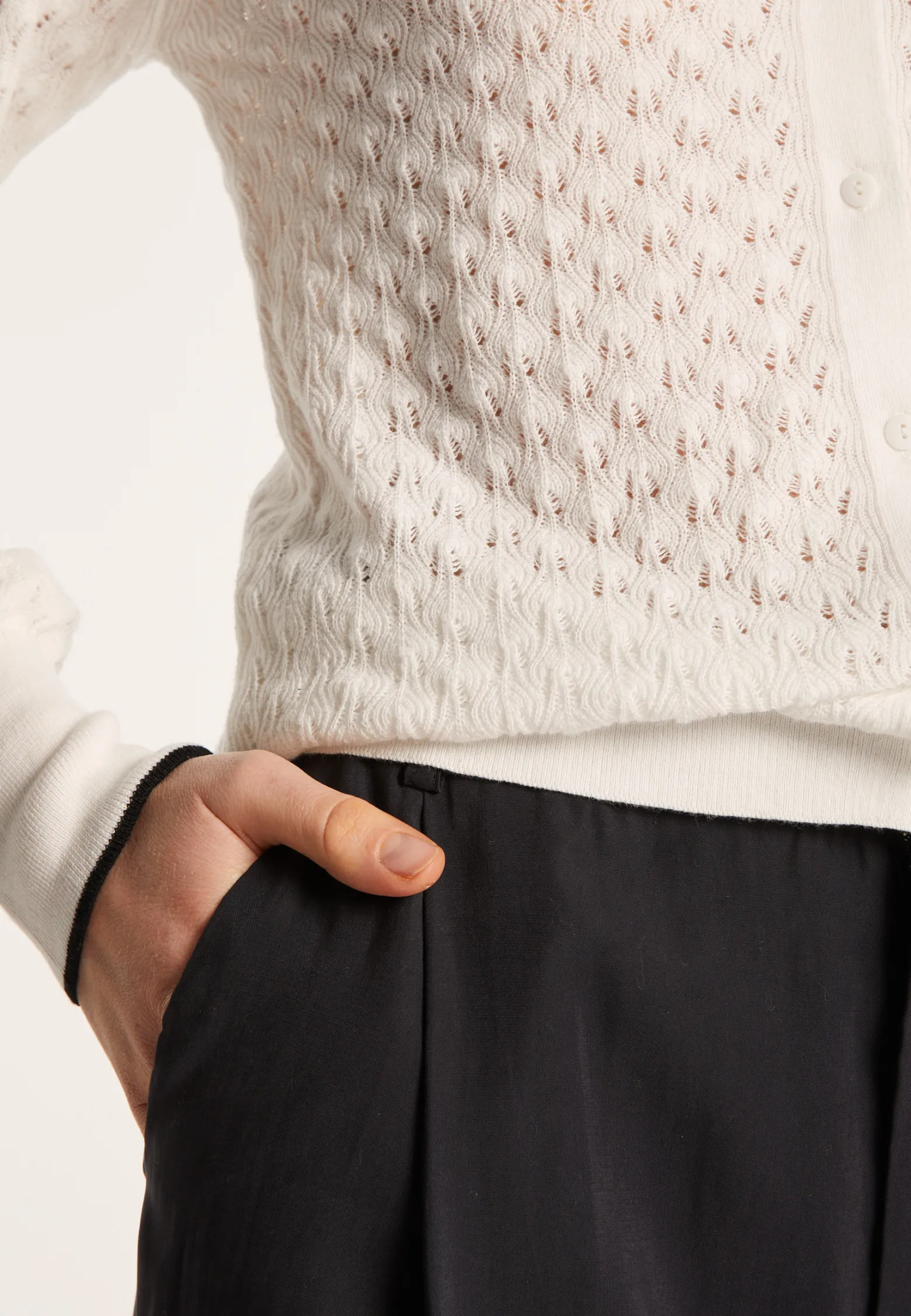 Montagut Cardigan in organic cotton - Lanaelle