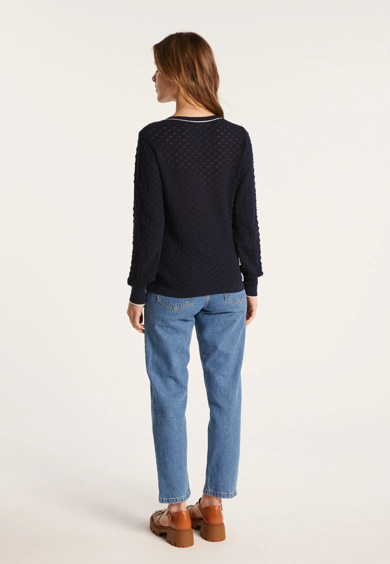 Montagut Cardigan in organic cotton - Lanaelle
