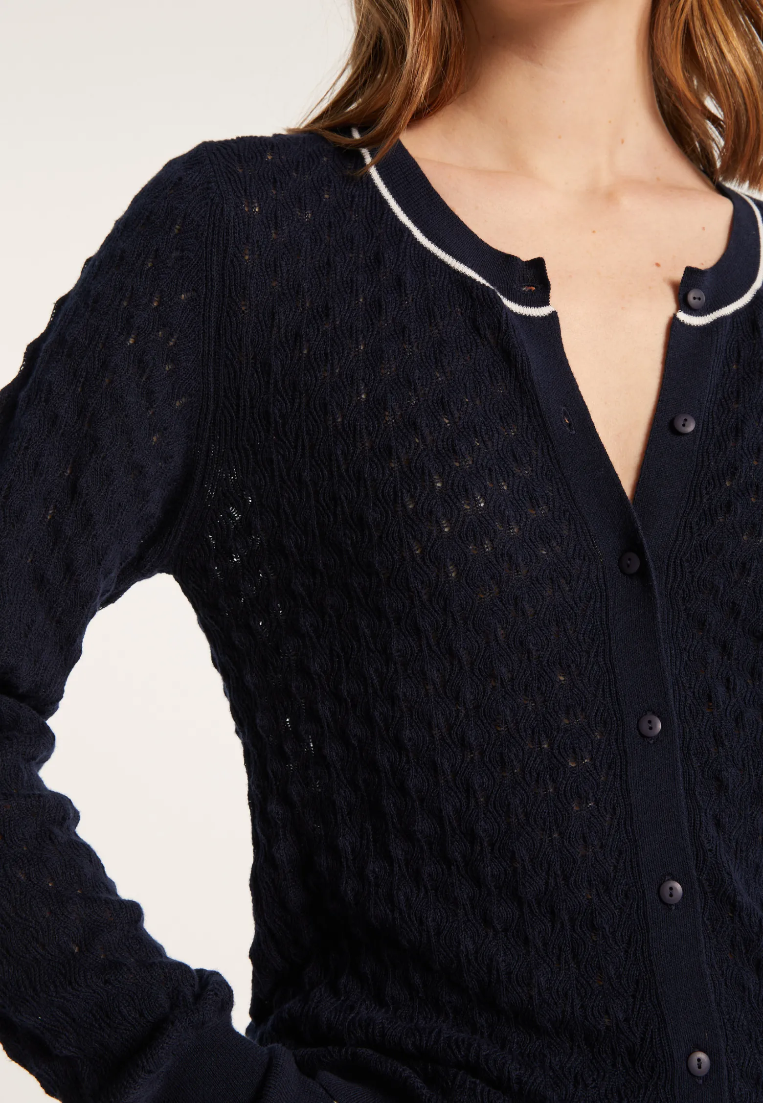 Montagut Cardigan in organic cotton - Lanaelle