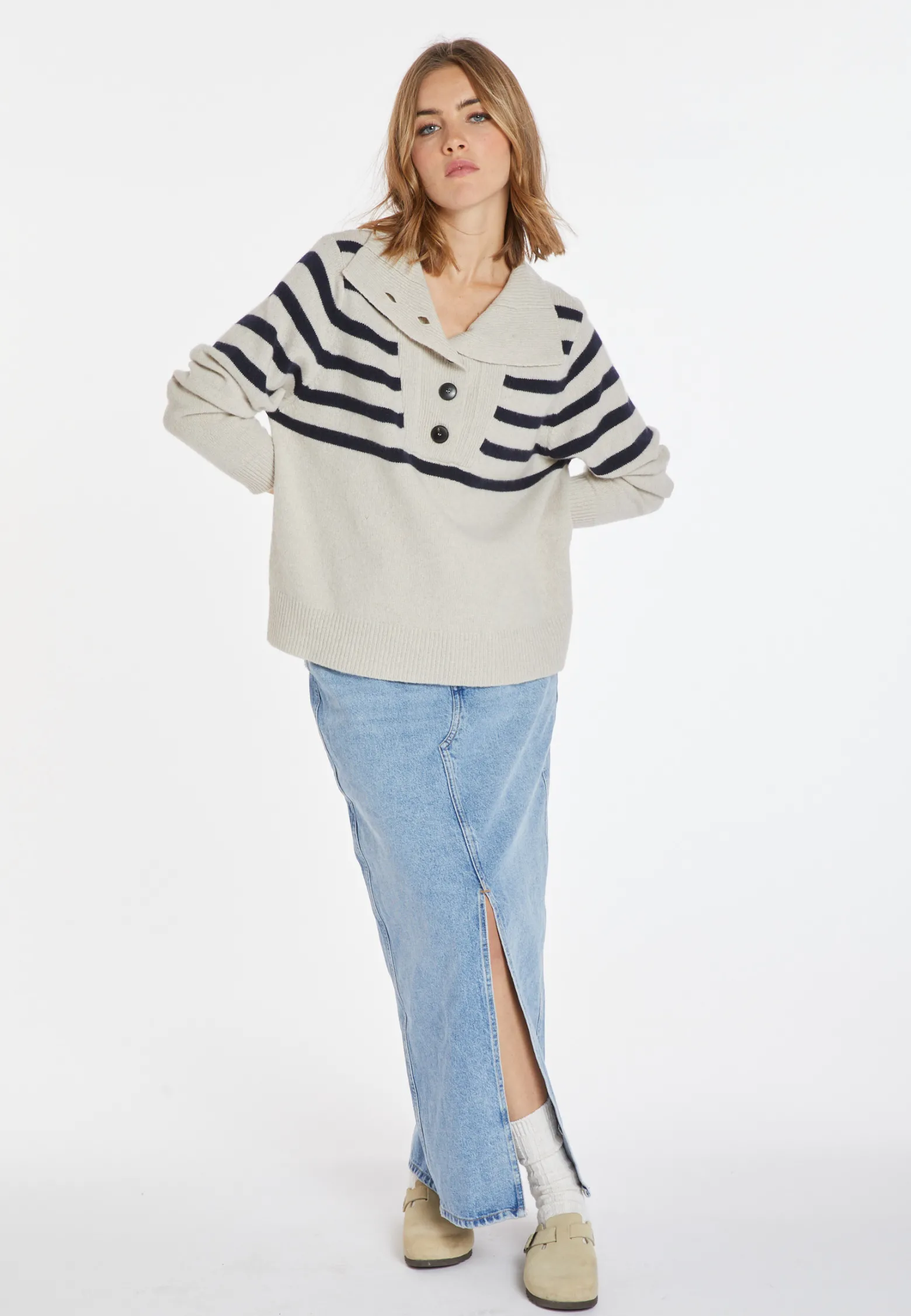 Montagut Cashmere and wool button-down sweater - Carmella