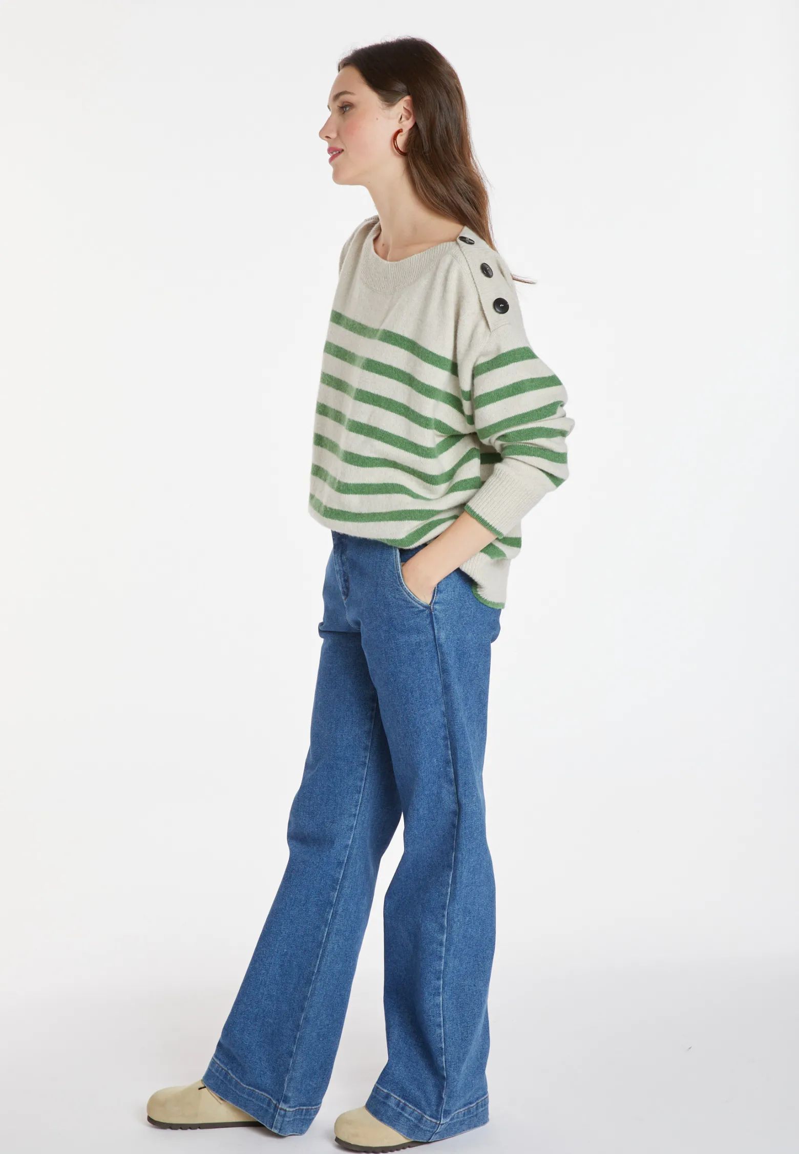 Montagut Cashmere and wool sailor sweater - Carice