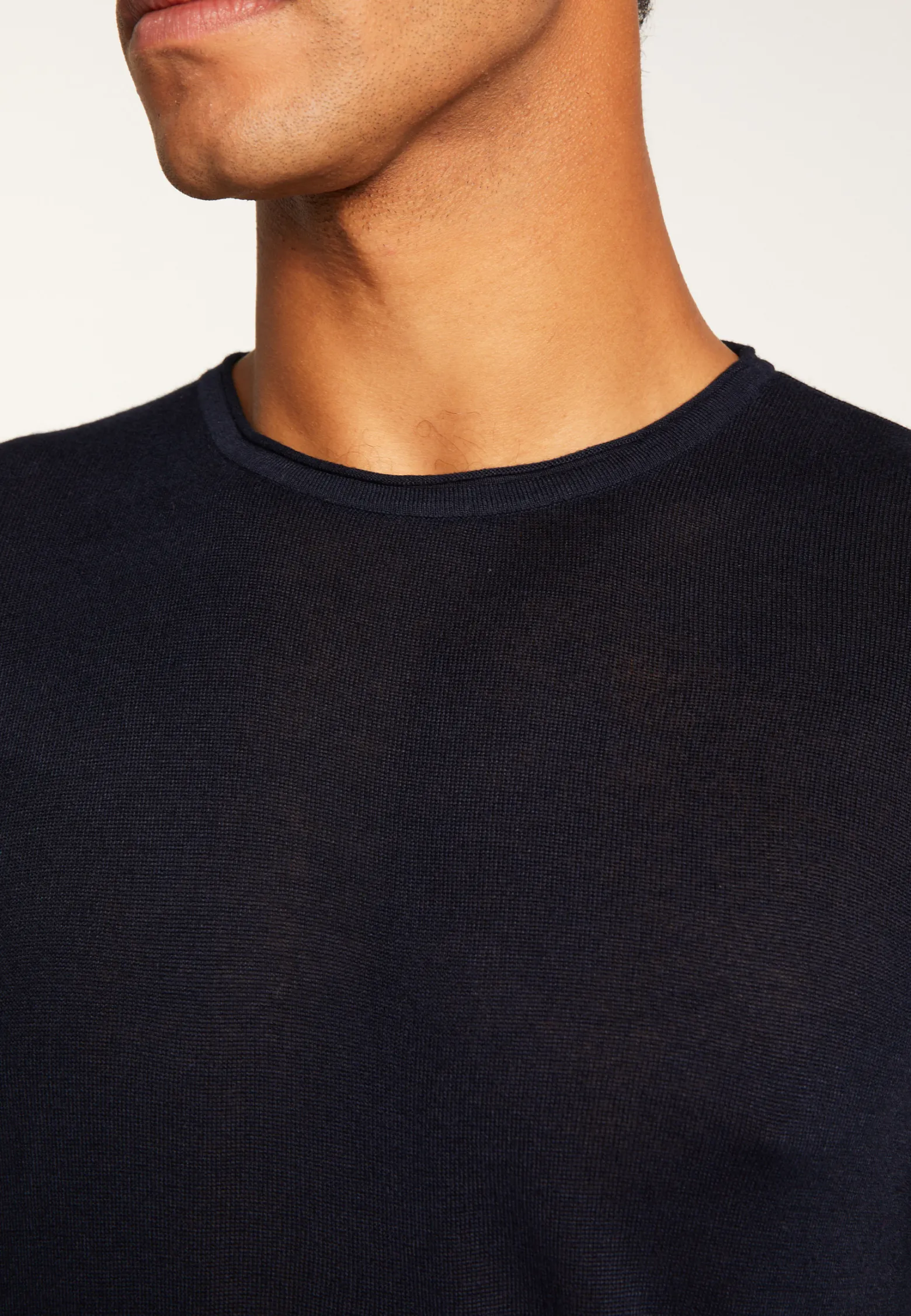 Montagut Cashmere bamboo fiber crew neck sweater - Taffy