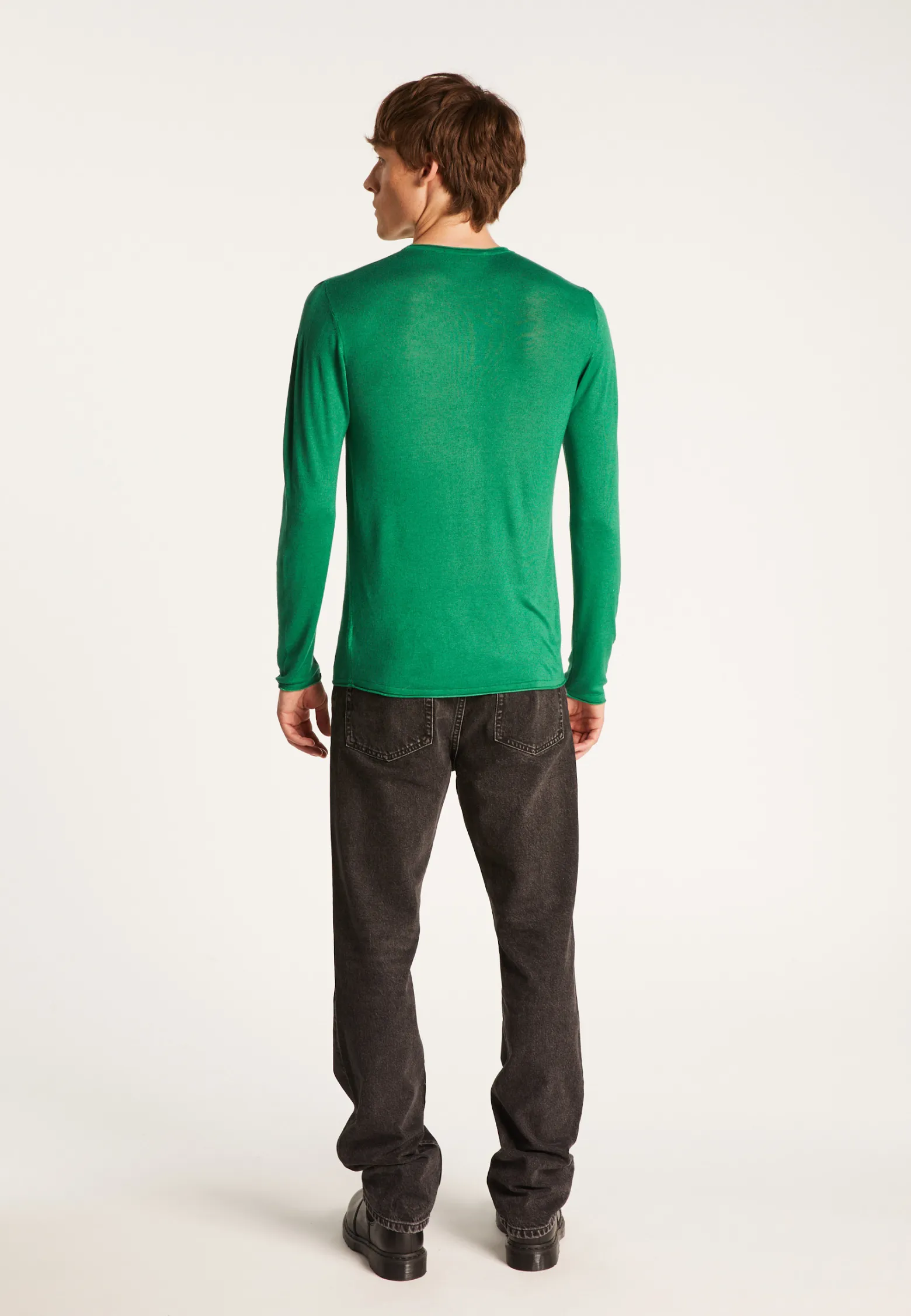 Montagut Cashmere bamboo fiber crew neck sweater - Taffy