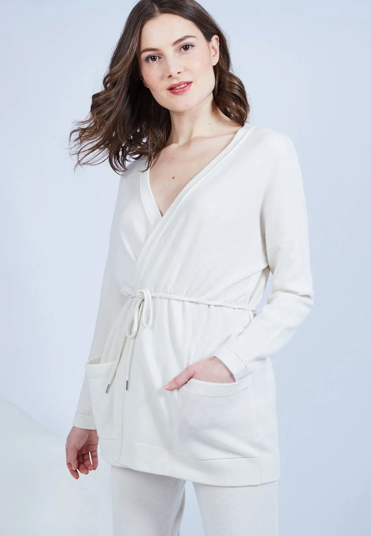 Montagut Cashmere cardigan with pockets - Hazel
