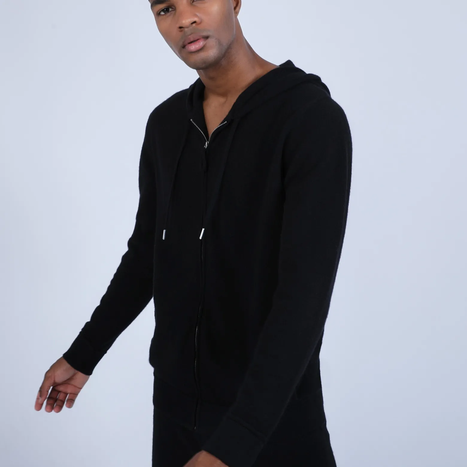 Montagut Cashmere Hooded Zip Sweatshirt - Owen