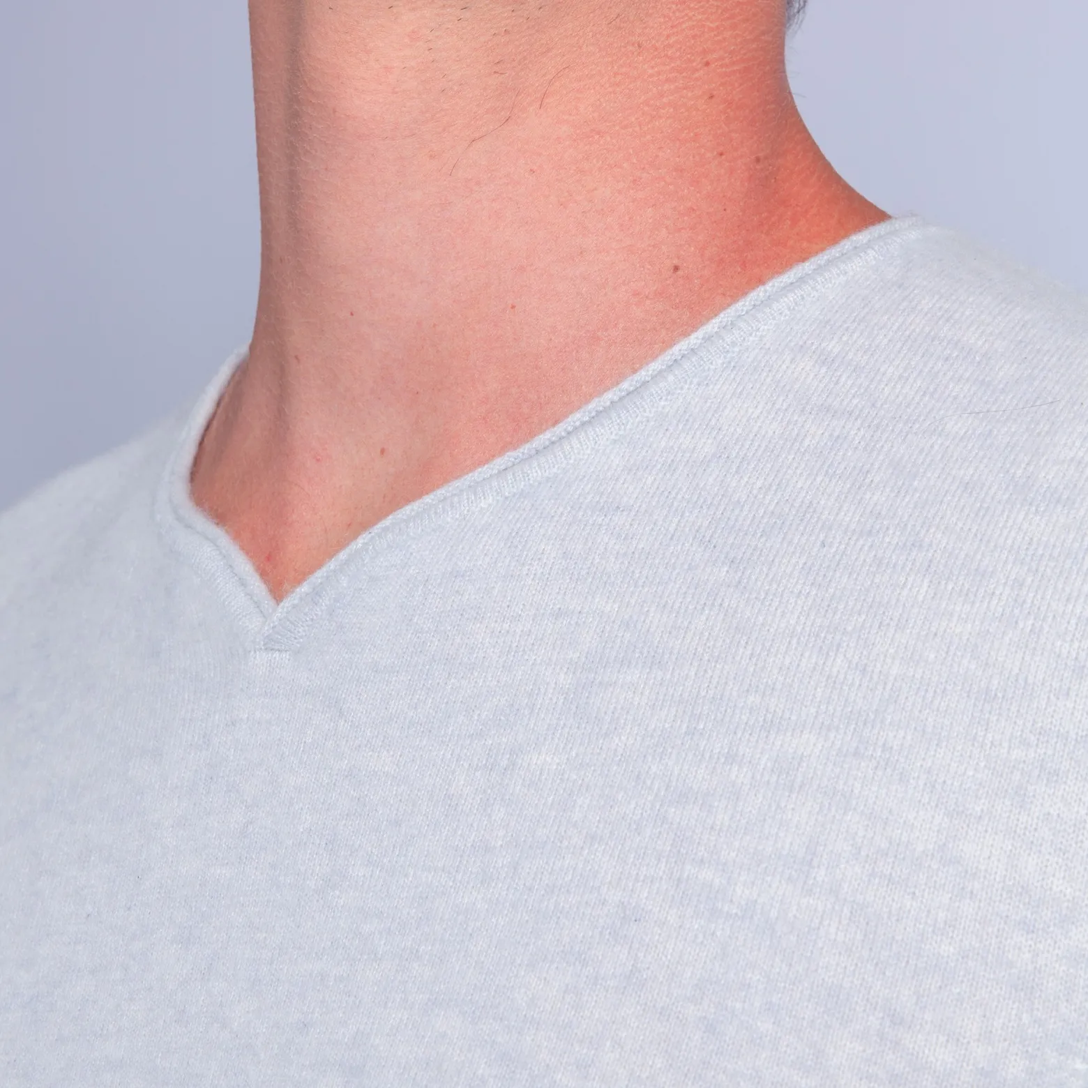 Montagut Cashmere jumper with grandad neckline - Olivier