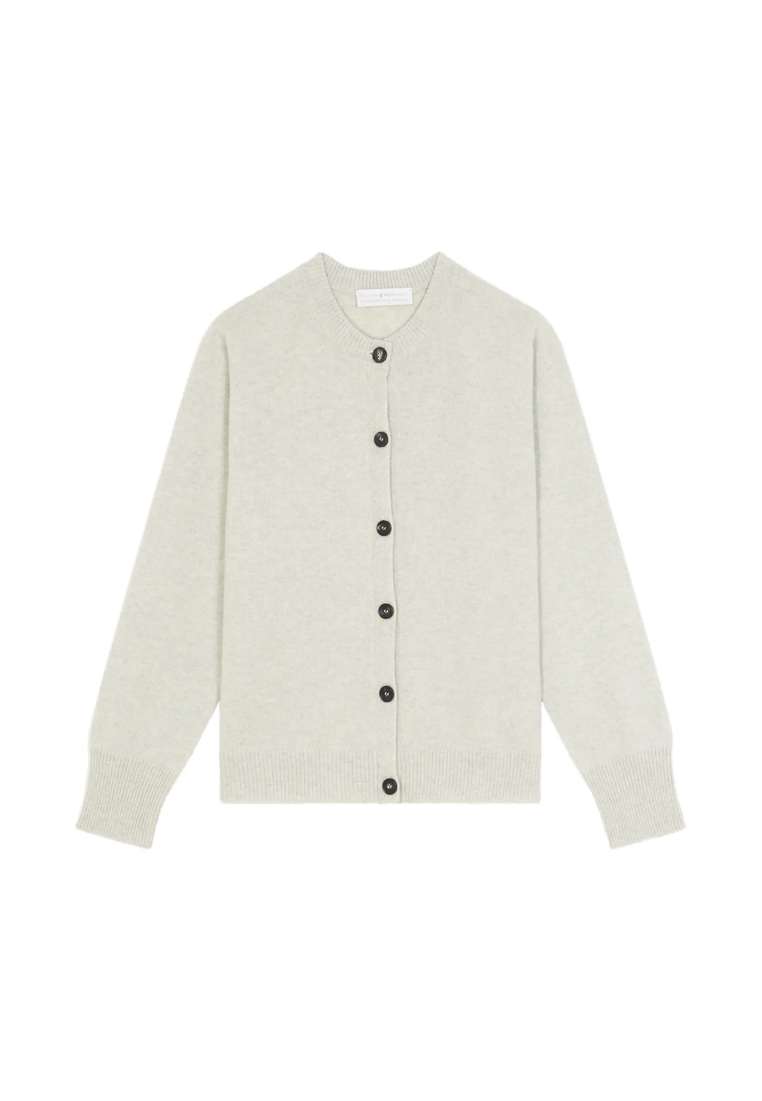 Montagut Cashmere round neck buttoned cardigan - Ari