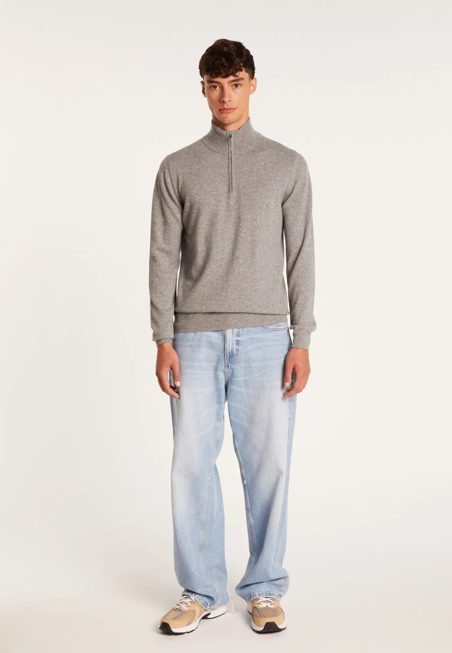 Montagut Cashmere sweater with trucker collar - Emile