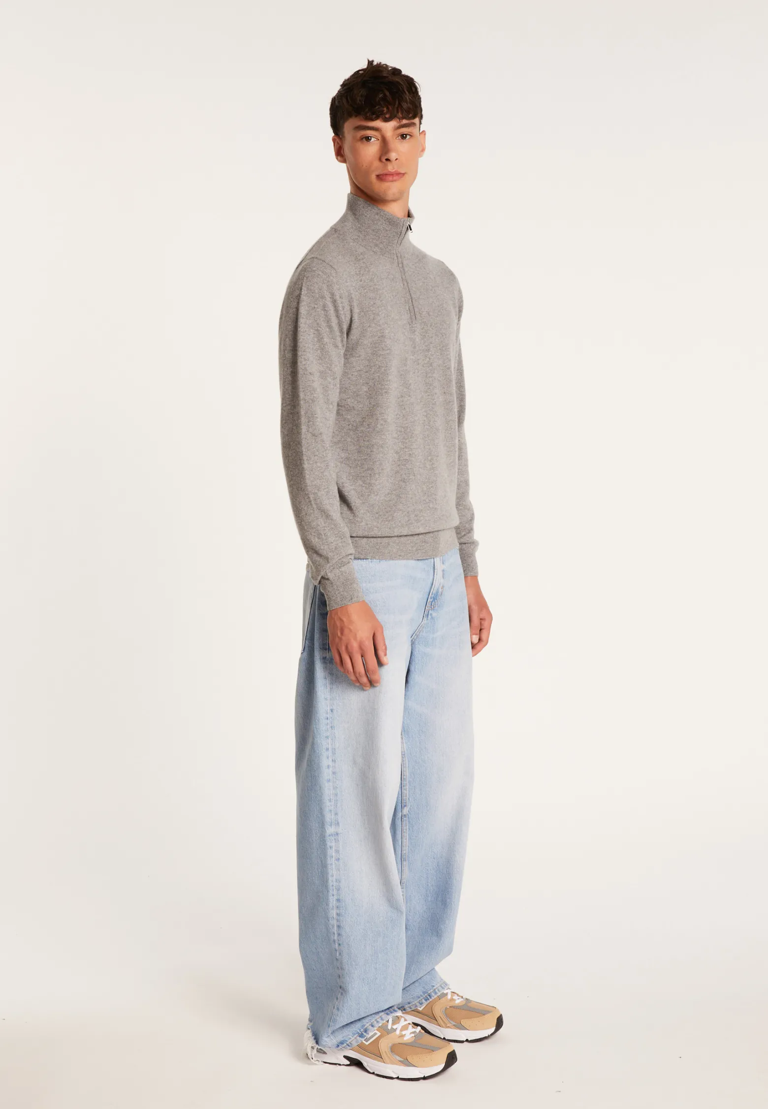 Montagut Cashmere sweater with trucker collar - Emile