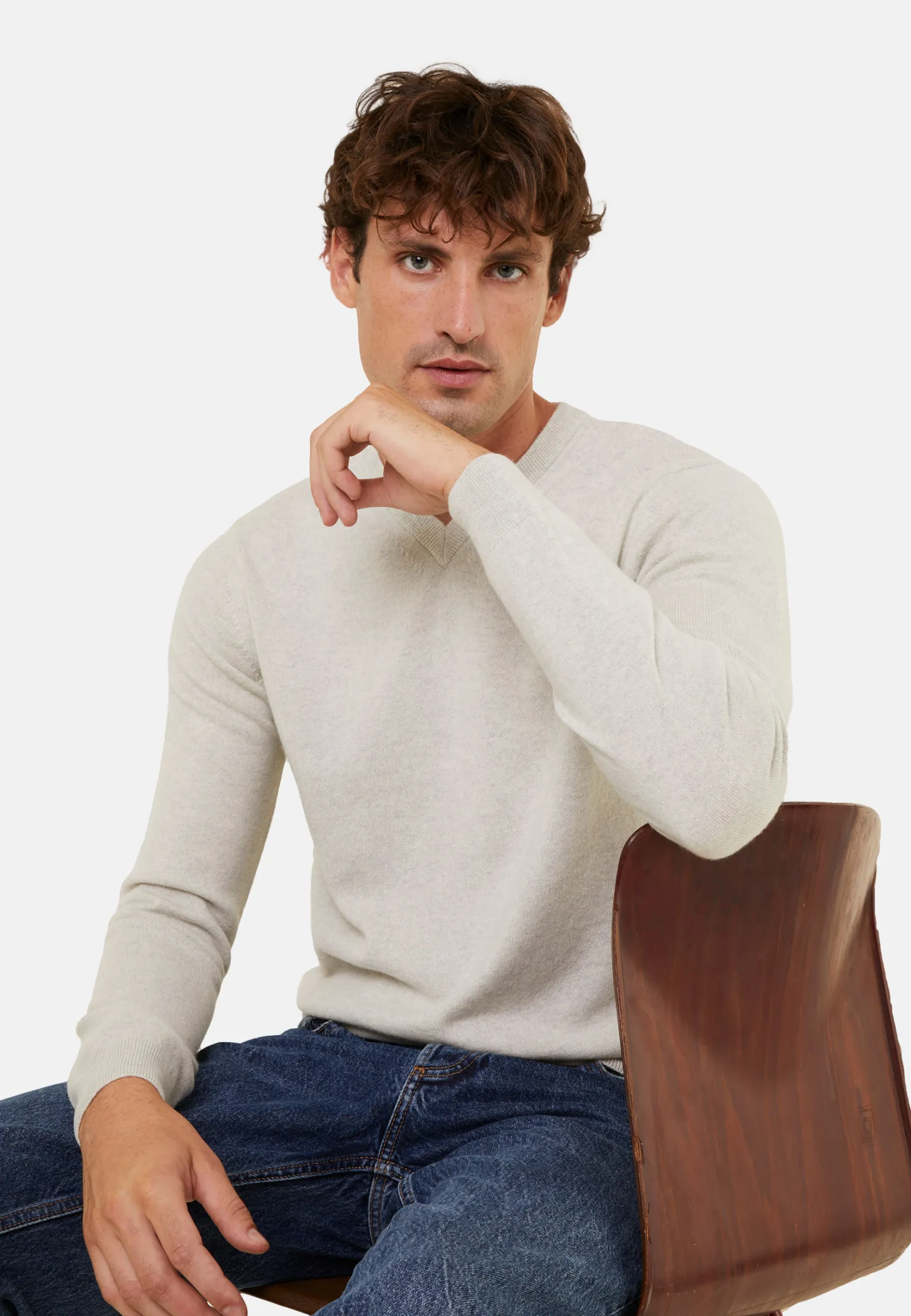 Montagut Cashmere V-neck sweater - Evann