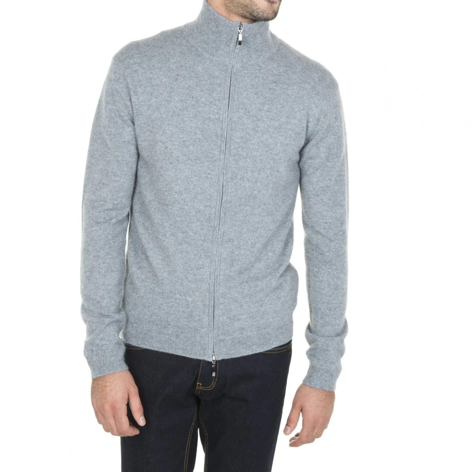 Montagut Cashmere zipper waistcoat without pockets - Marc Antoine