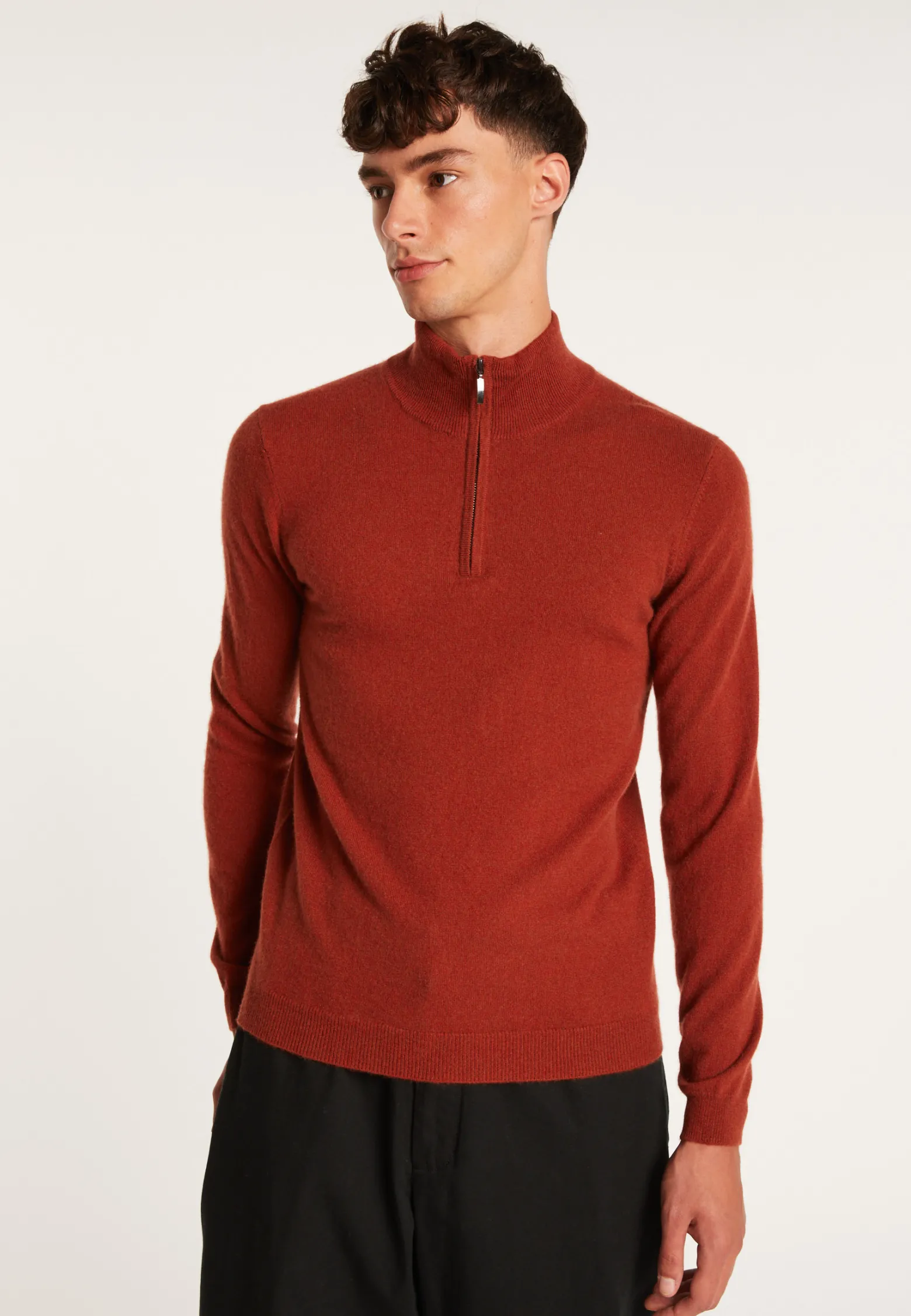 Montagut Cashmere zip-up 2-ply jumper - Emile