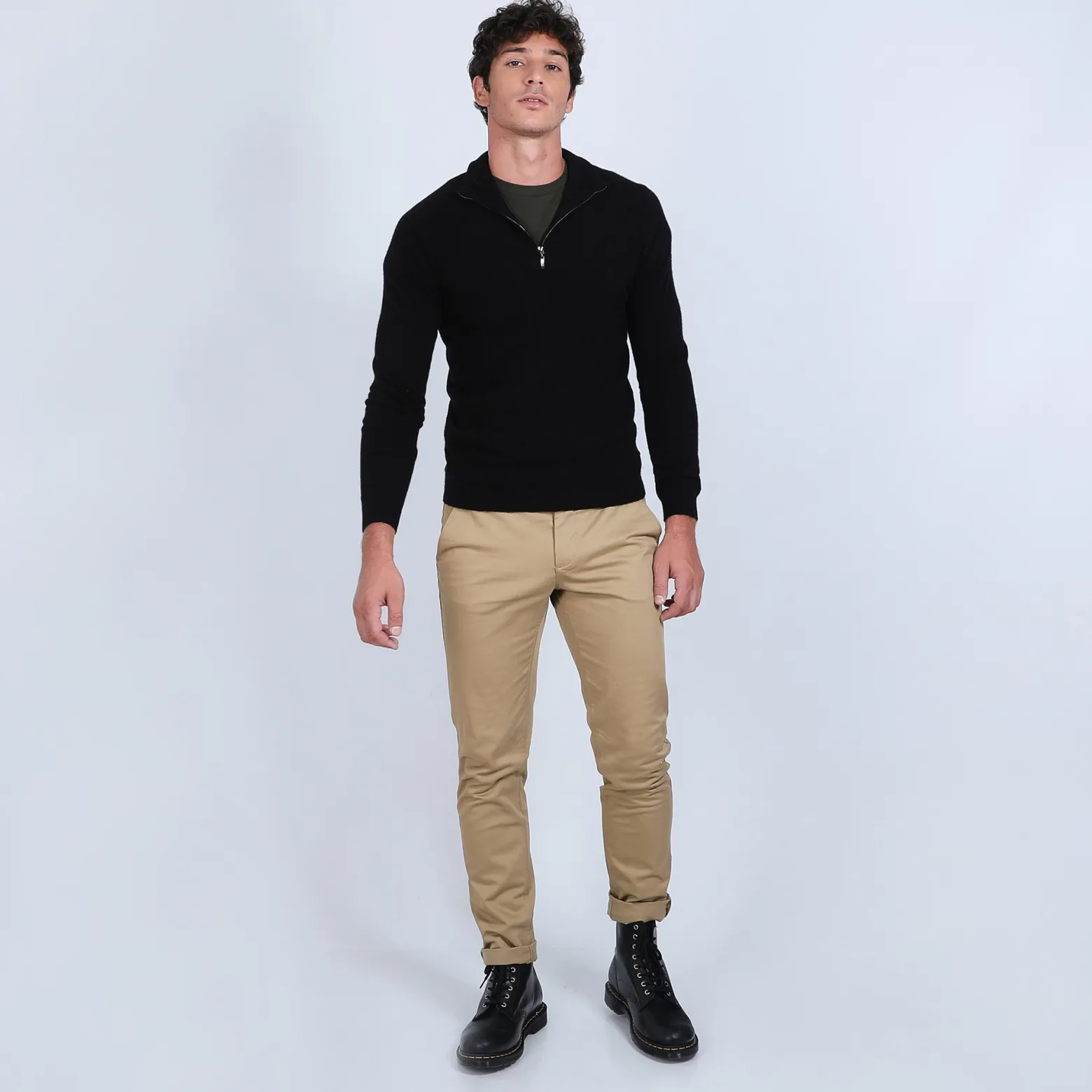 Montagut Cashmere zip-up 2-ply jumper - Emile
