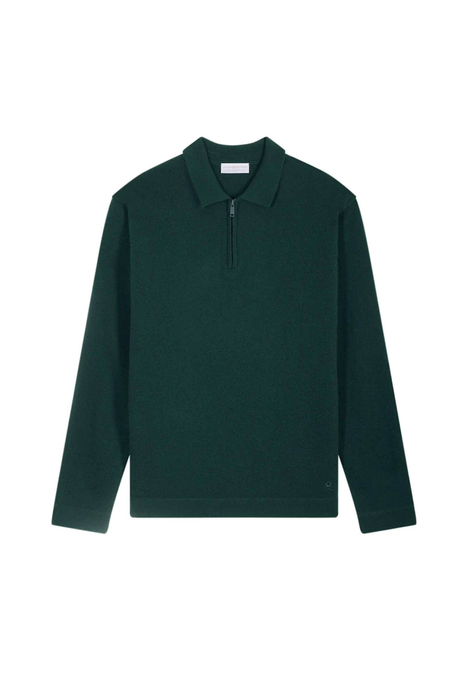 Montagut Cashmere Zip-Up Polo Shirt - Taylor