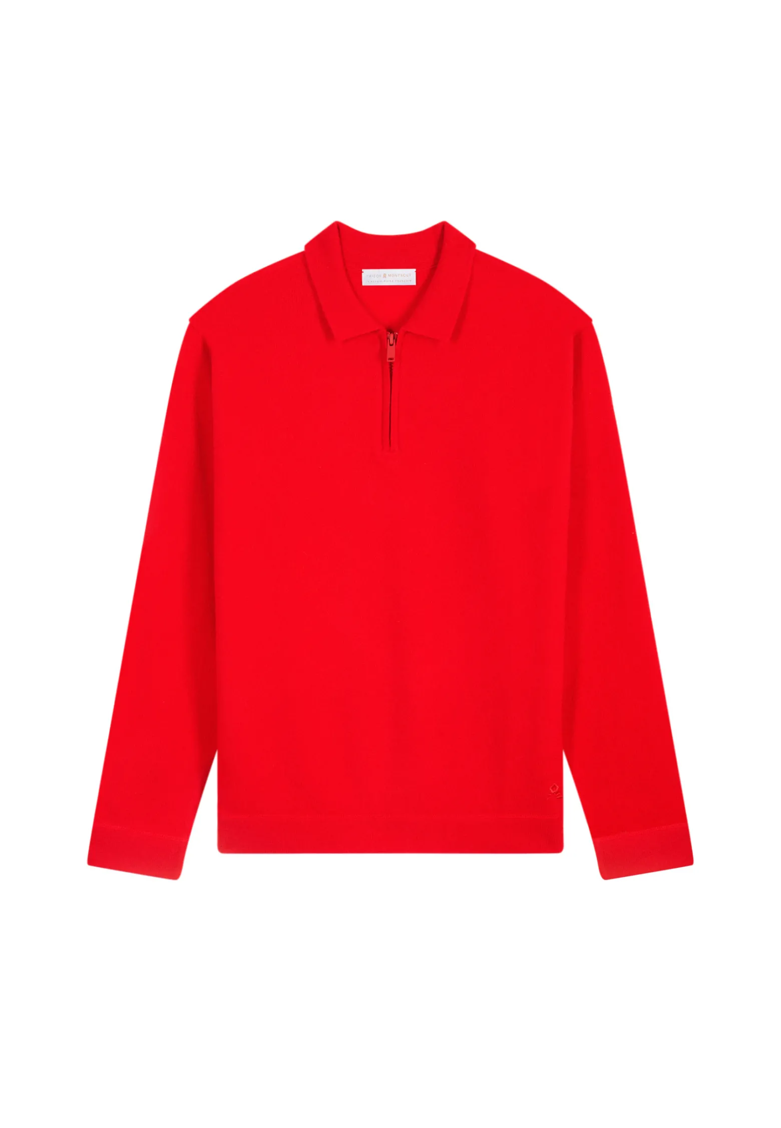 Montagut Cashmere Zip-Up Polo Shirt - Taylor