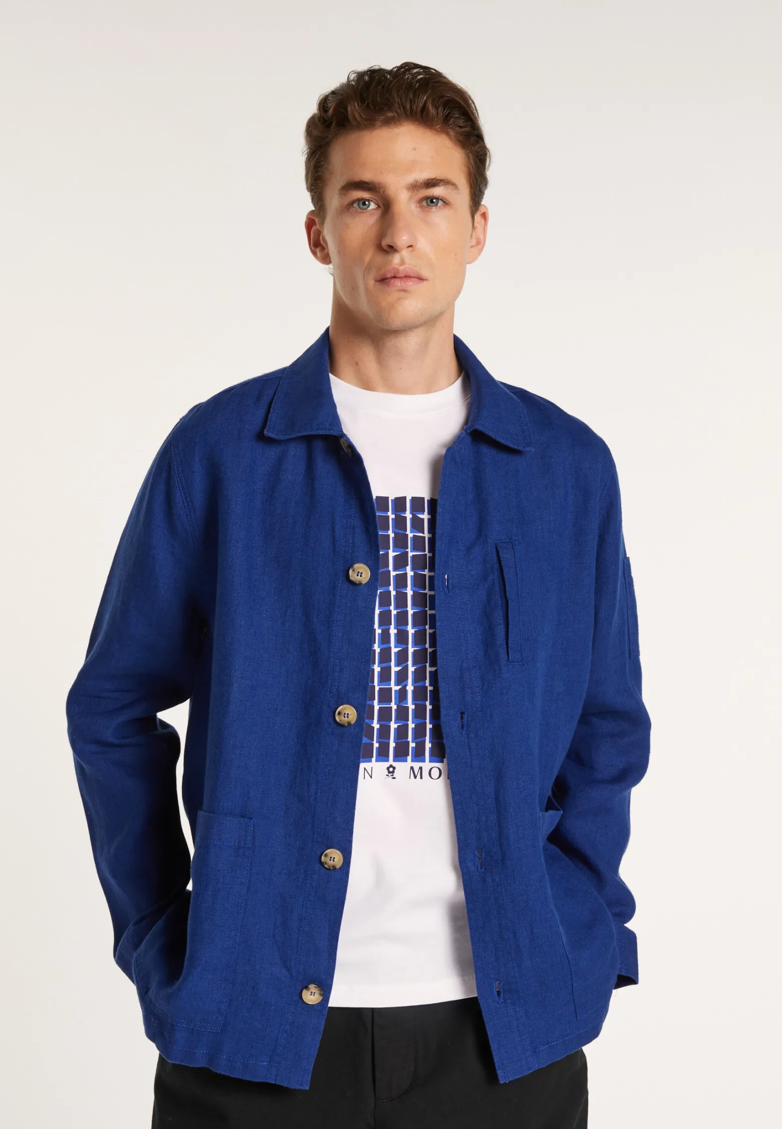 Montagut Casual linen overshirt - Rodrigue