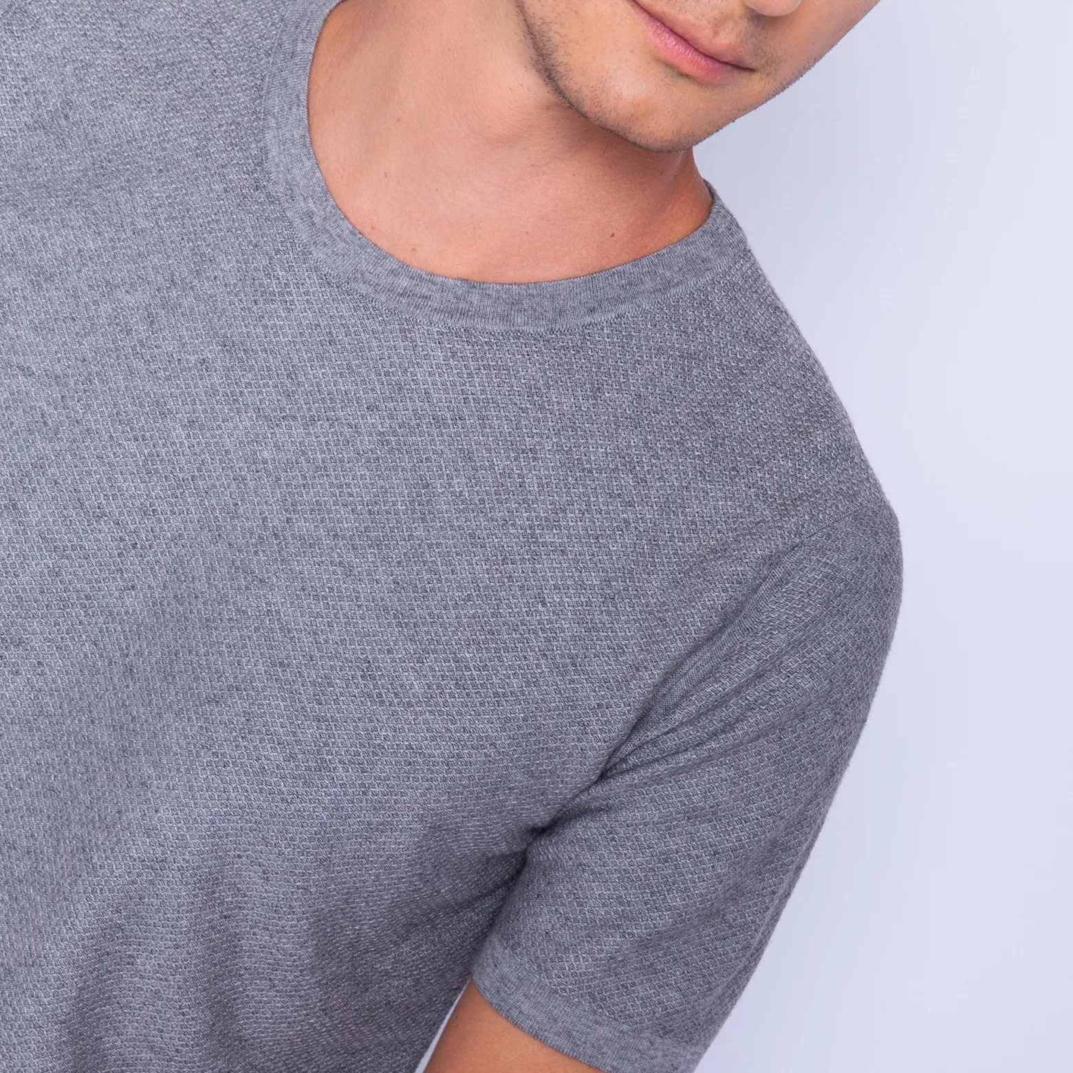 Montagut Cotton and cashmere round neck T-shirt - Hideo