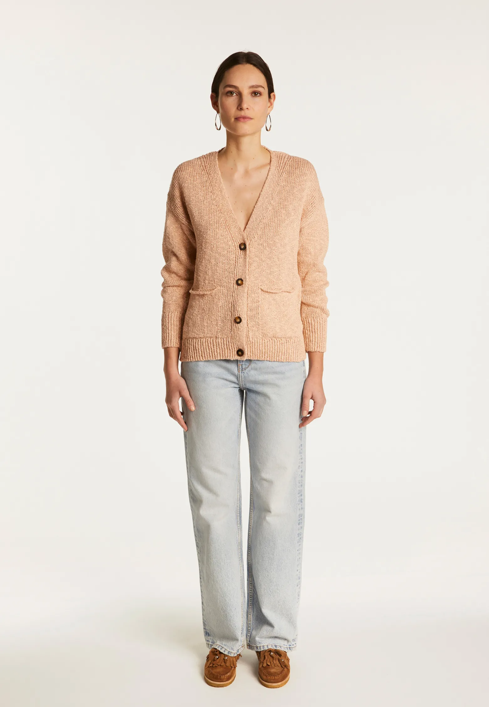Montagut Cotton and linen cardigan - Naïs