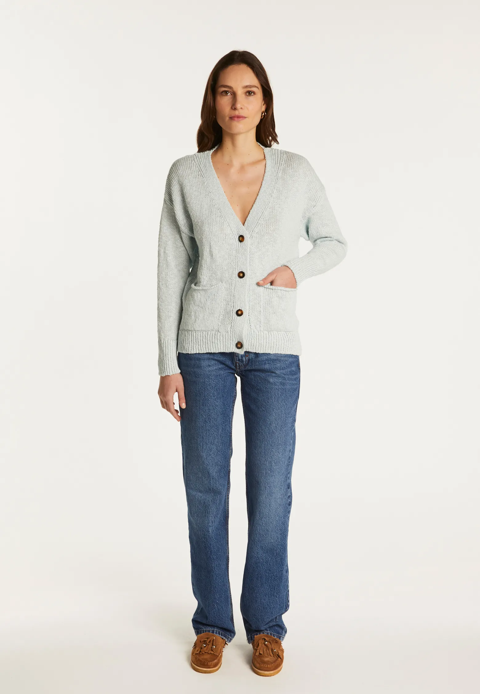 Montagut Cotton and linen cardigan - Naïs