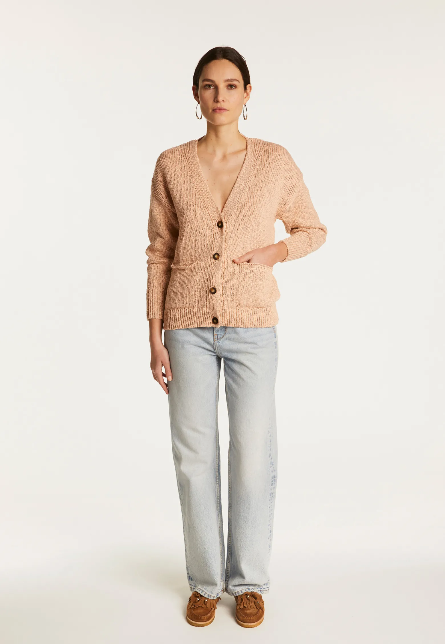 Montagut Cotton and linen cardigan - Naïs