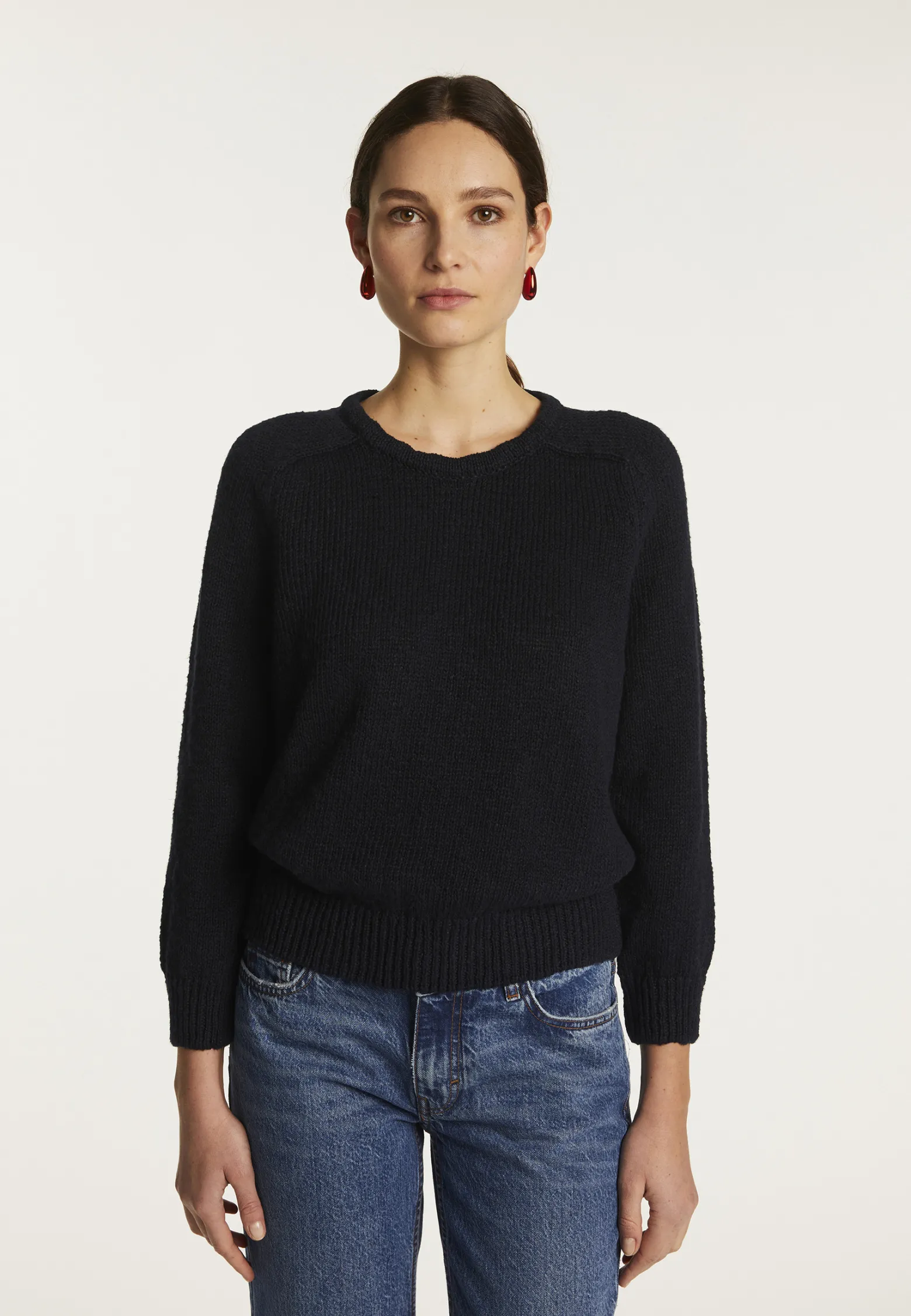 Montagut Cotton and linen crew neck sweater - Nicky