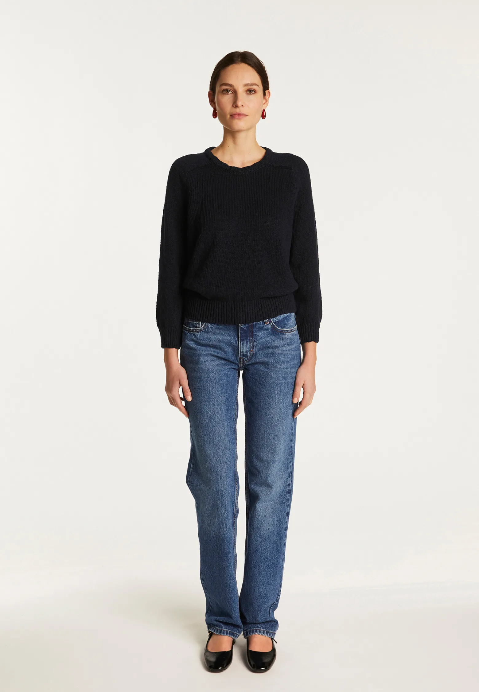 Montagut Cotton and linen crew neck sweater - Nicky