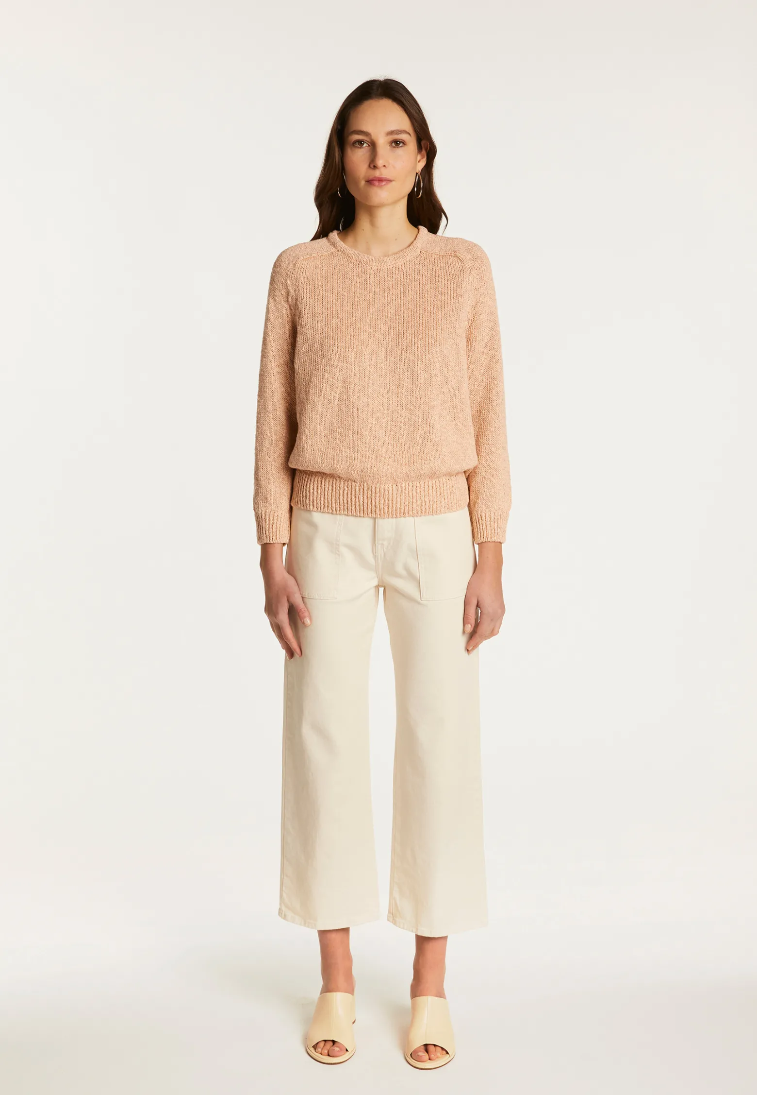 Montagut Cotton and linen crew neck sweater - Nicky