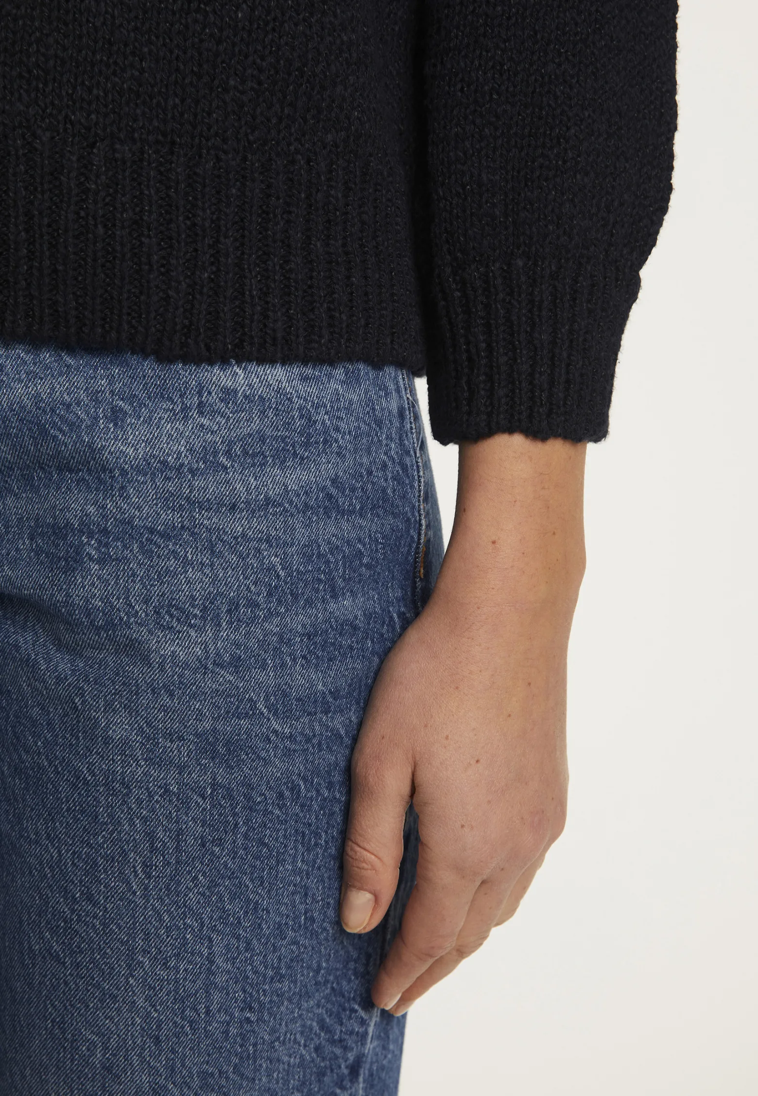 Montagut Cotton and linen crew neck sweater - Nicky