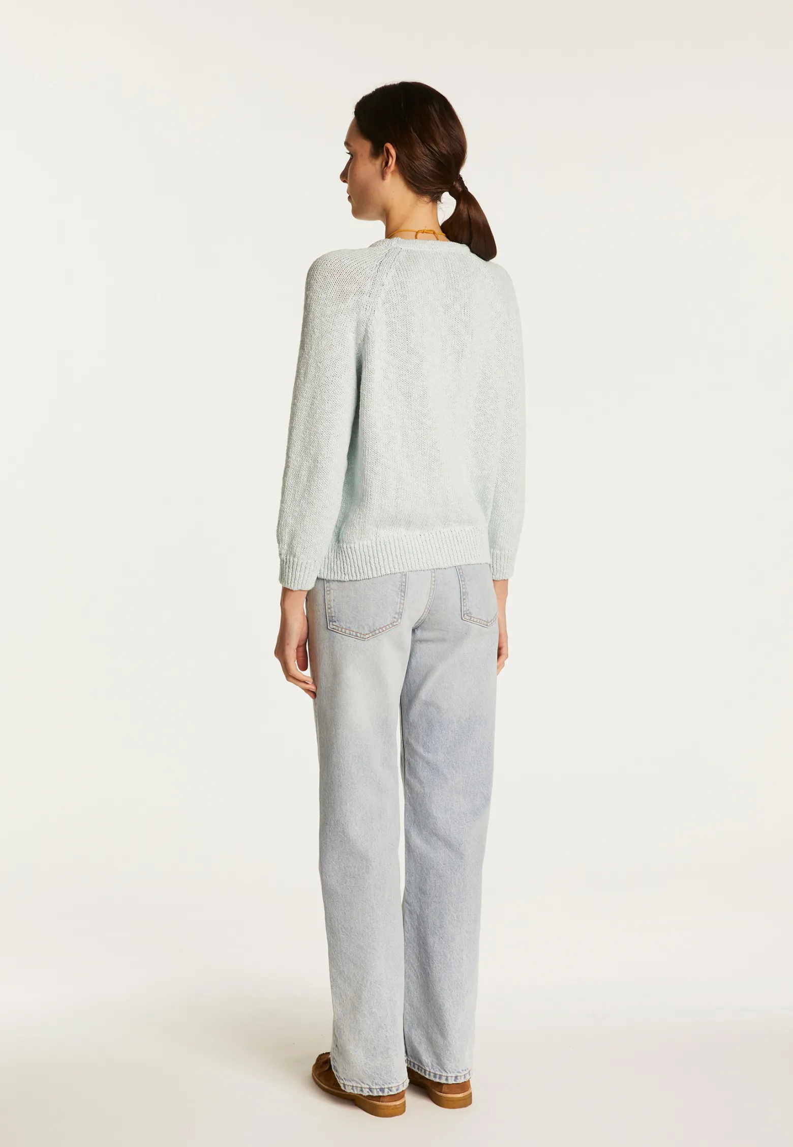 Montagut Cotton and linen crew neck sweater - Nicky