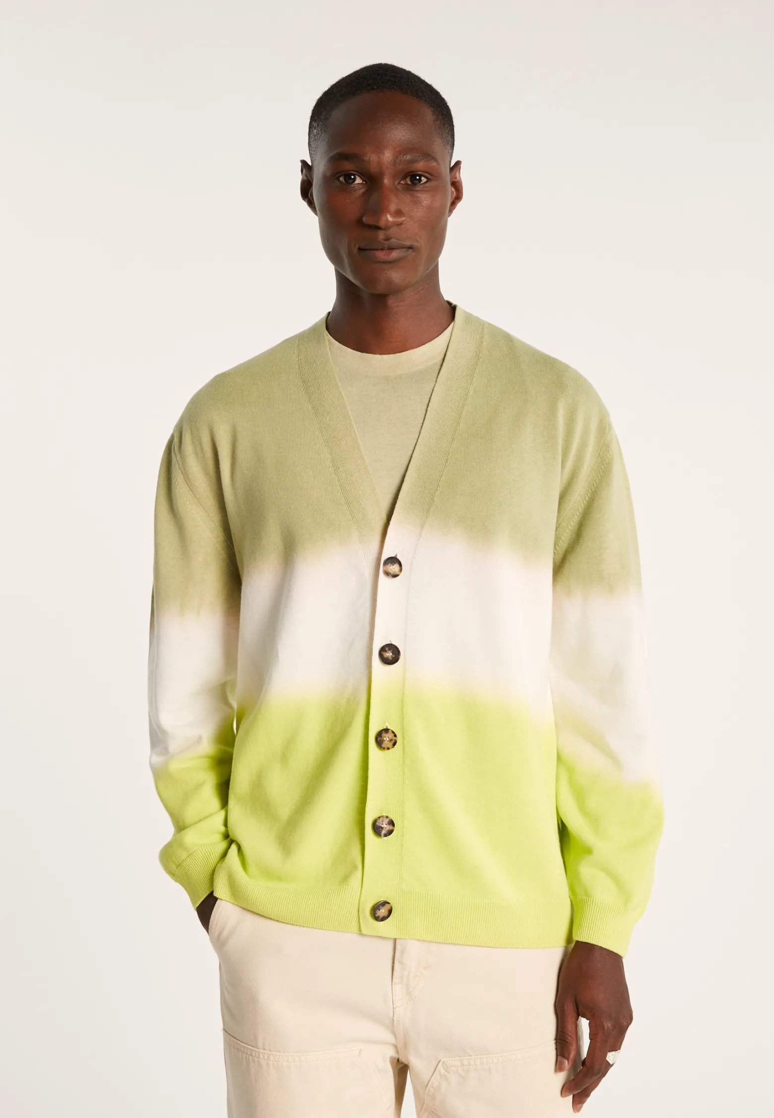 Montagut Cotton and linen dip dye cardigan - Irmin