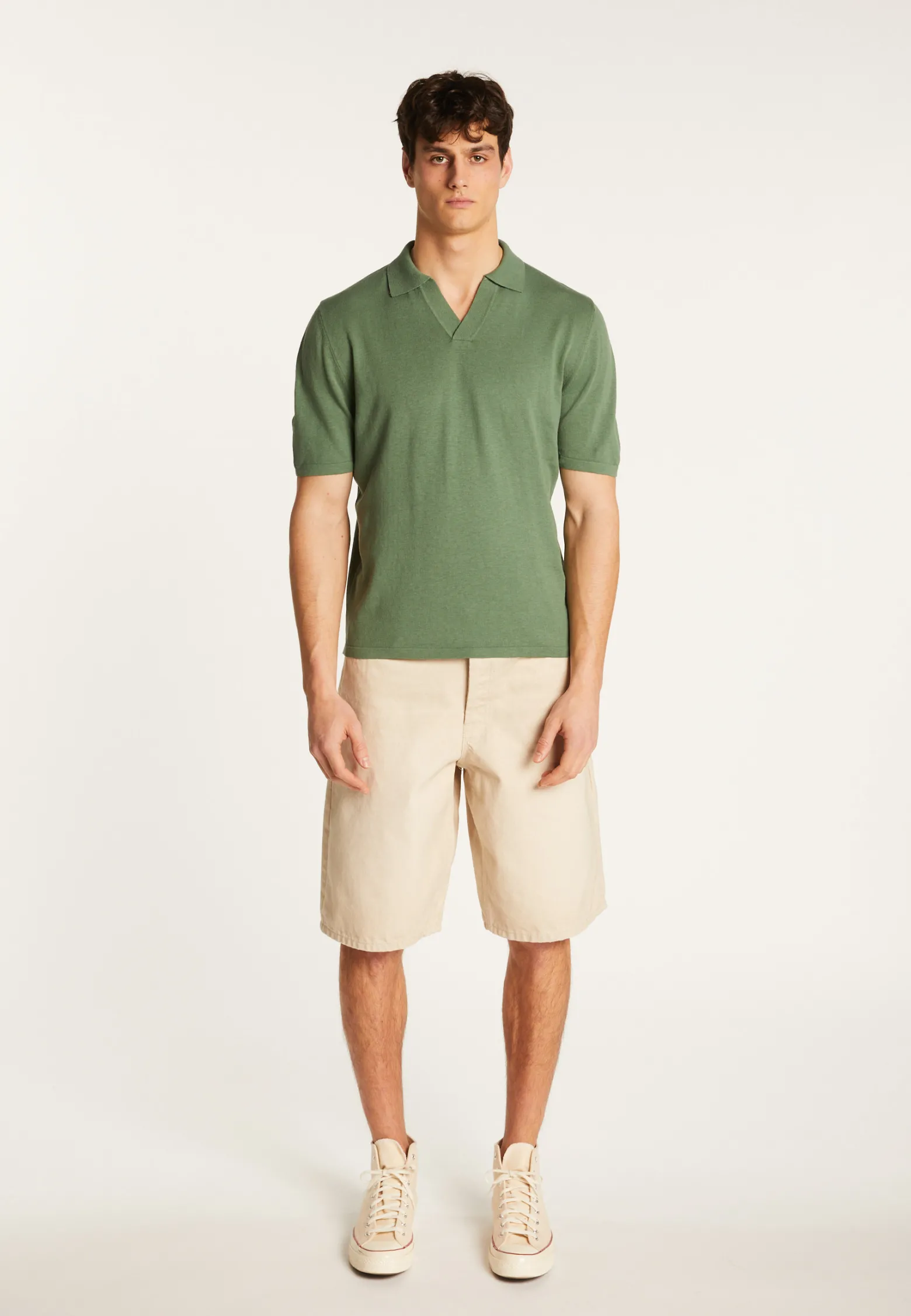Montagut Cotton and linen polo shirt - Iouri