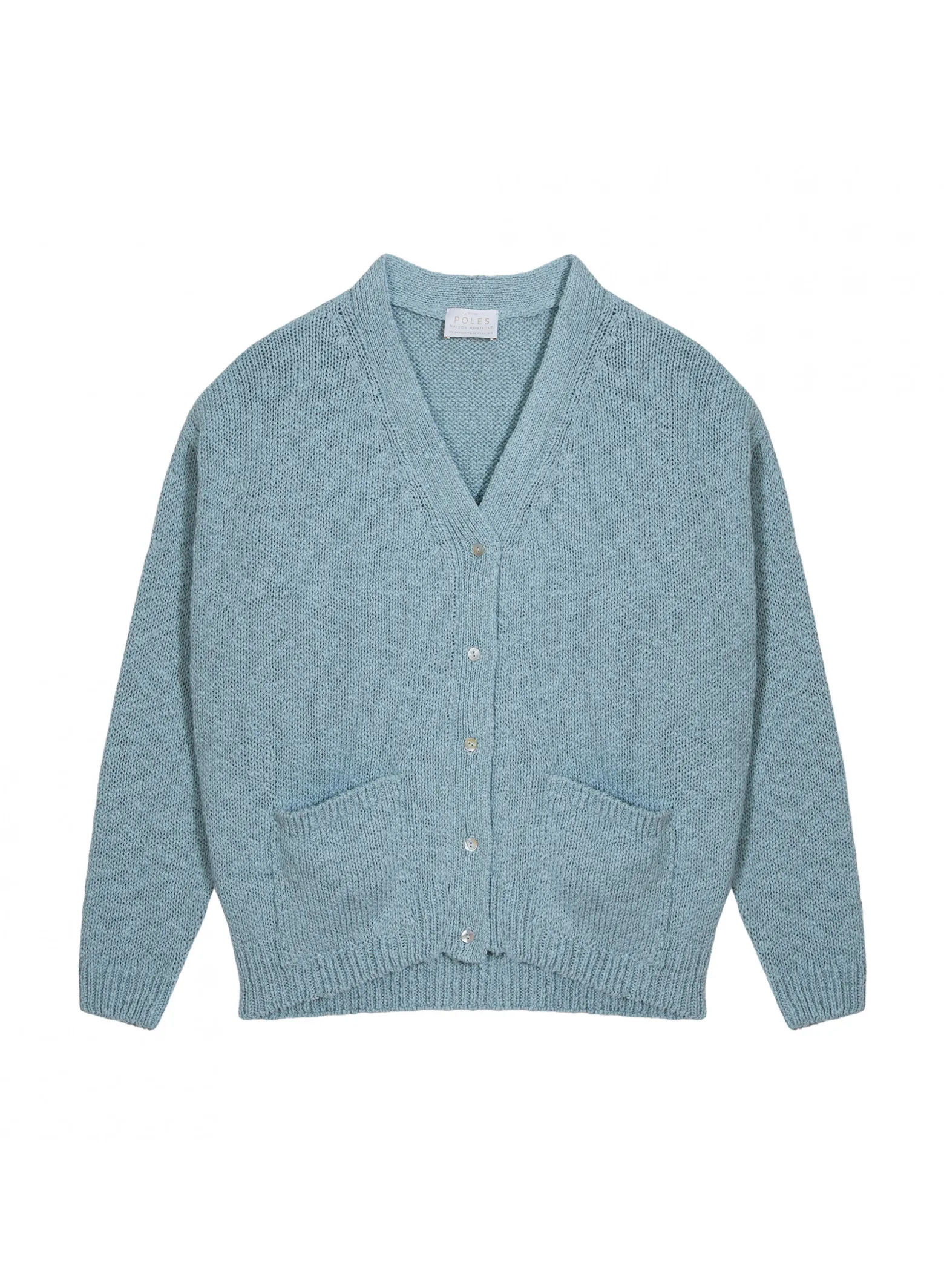 Montagut Cotton and linen V-neck cardigan - Thais