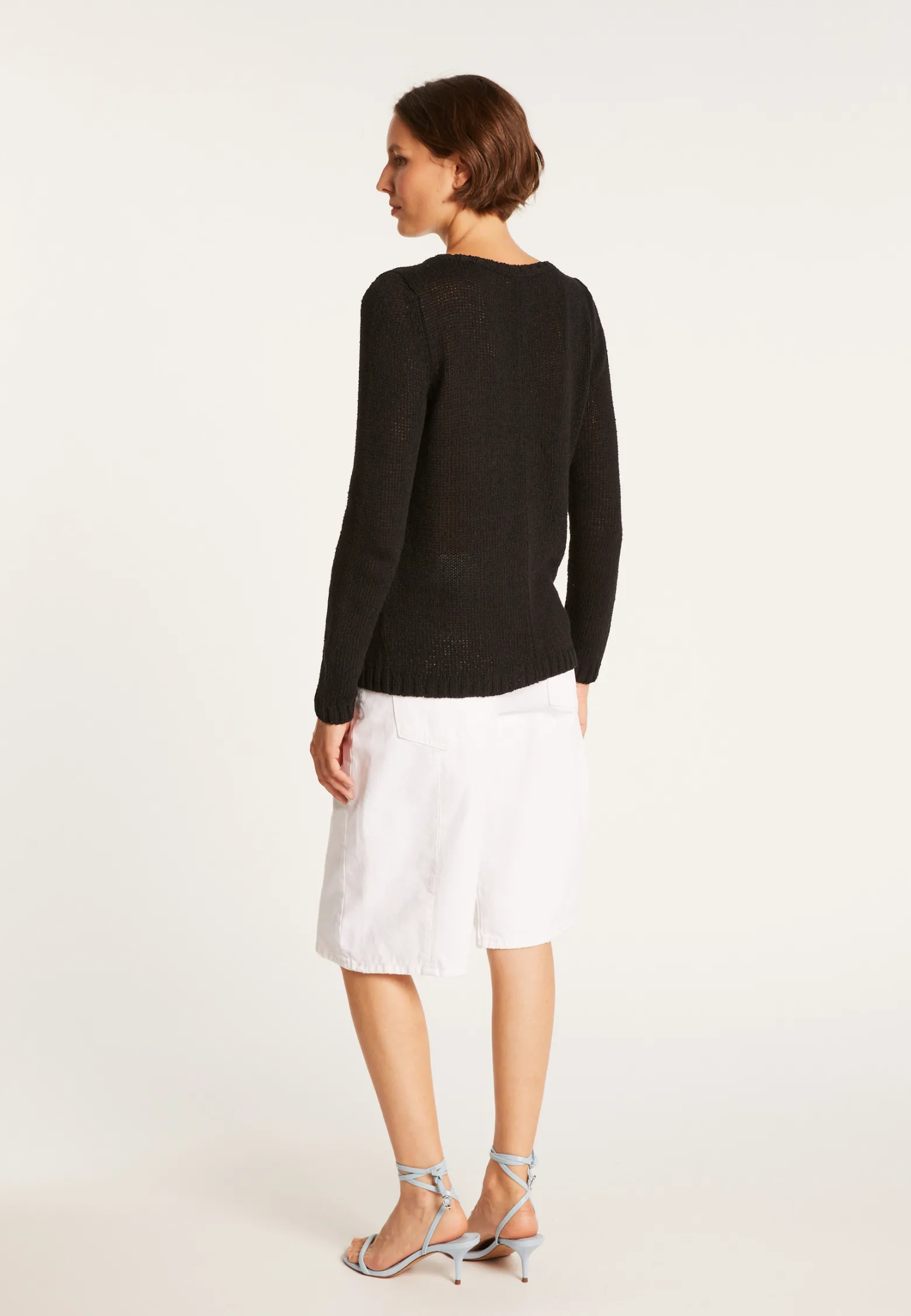 Montagut Cotton and wool silk round neck sweater - Benji